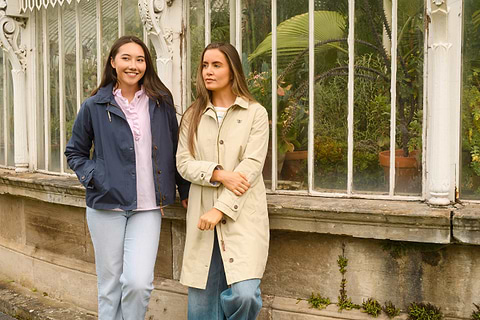 Hallie and Blair waterproof coats