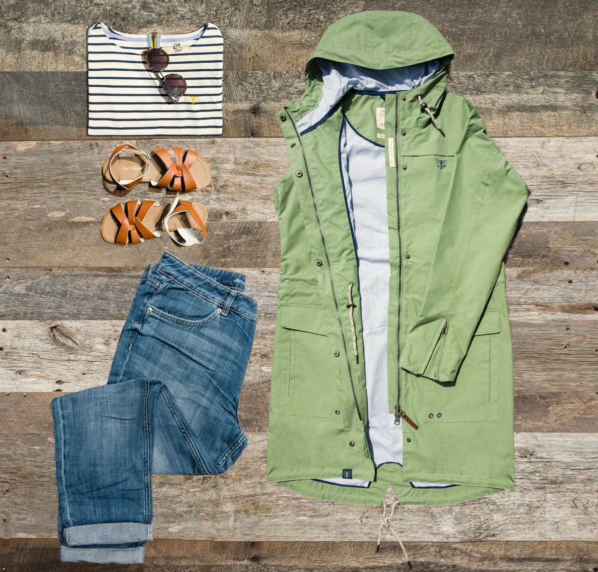 Lighthouse Paige Lightweight Raincoat Styled.