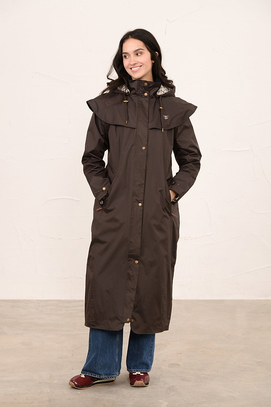 Outback Full Length Waterproof Raincoat - Chocolate-Lighthouse