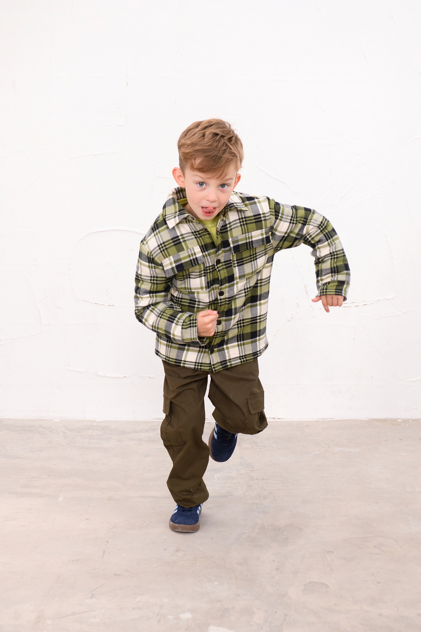 Hugo Overshirt - Soft Lime Cream Check