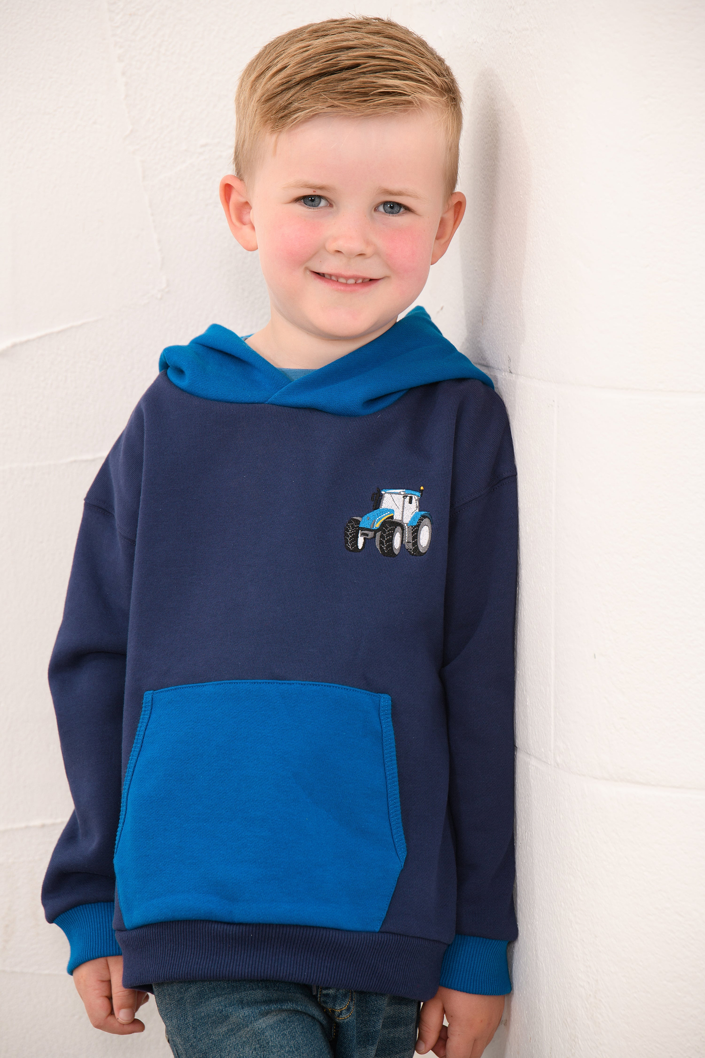 Jasper Hoodie - Blue Tractor