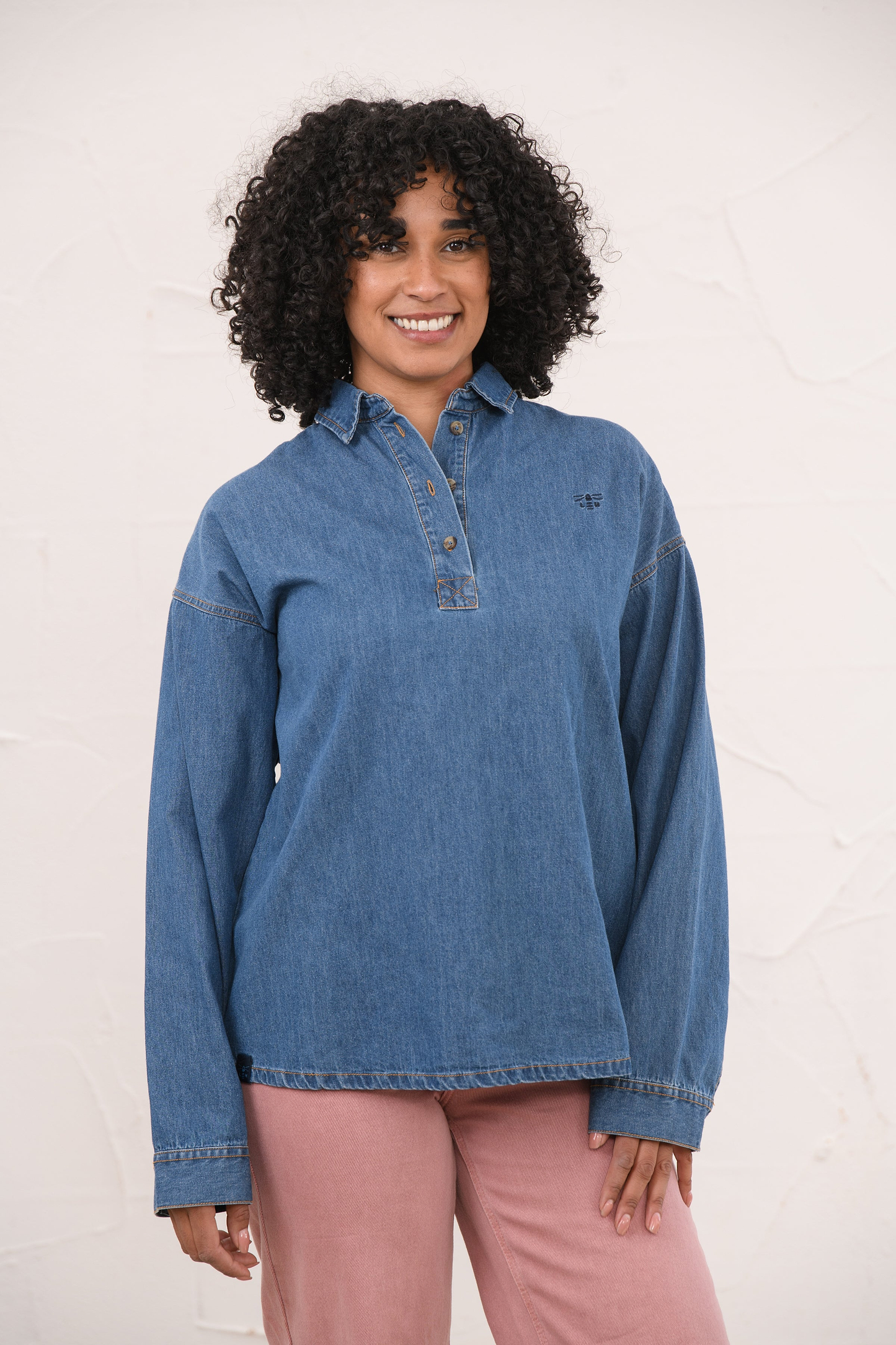 Leona Shirt - Washed Denim