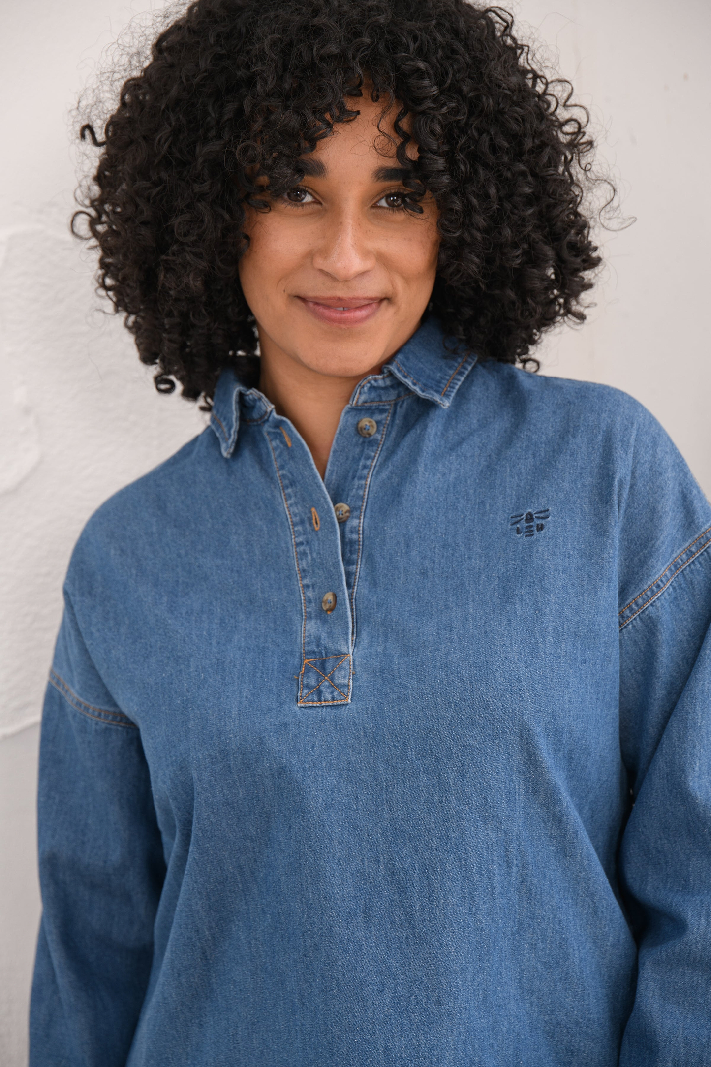 Leona Shirt - Washed Denim