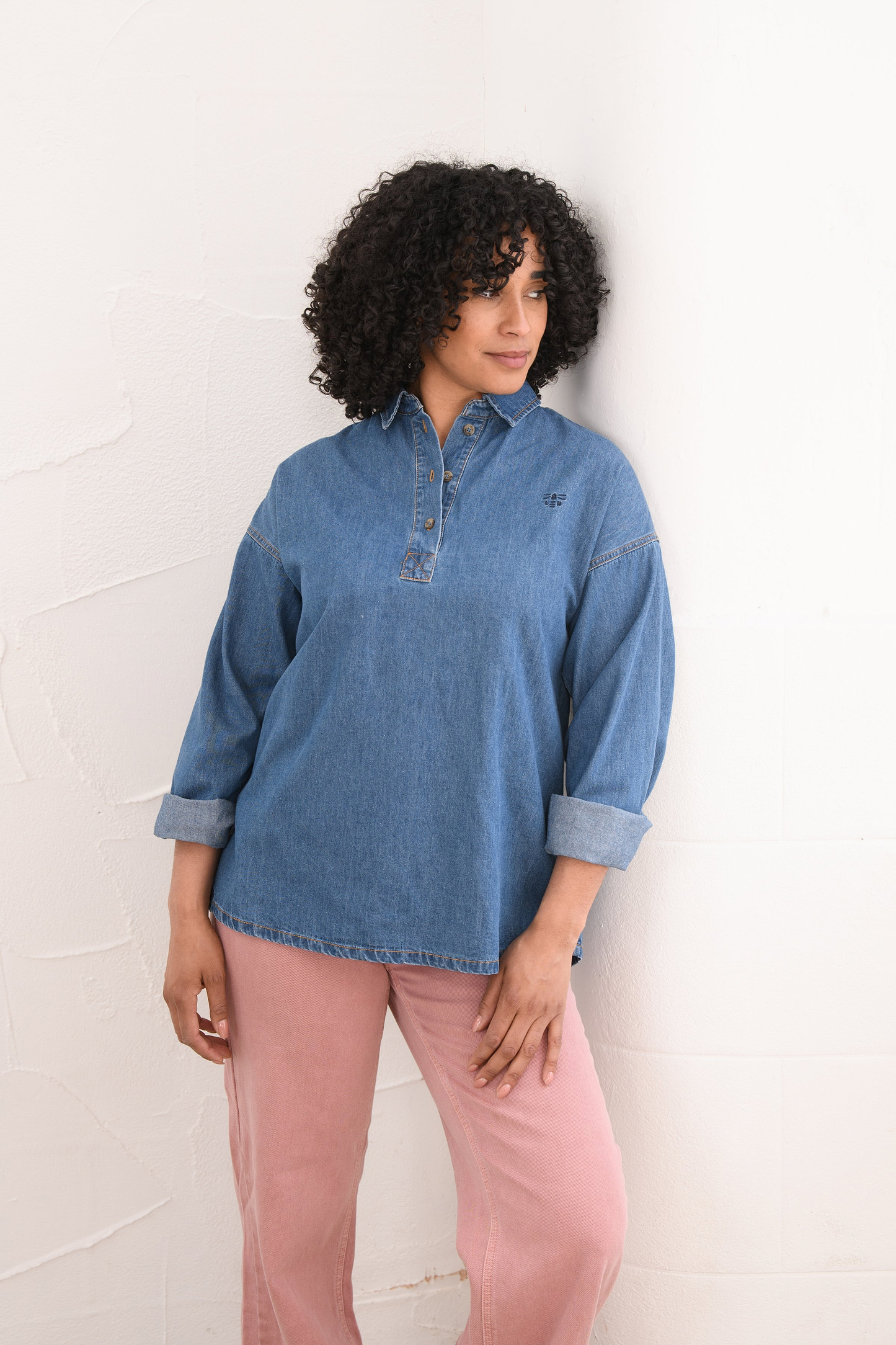 Leona Shirt - Washed Denim