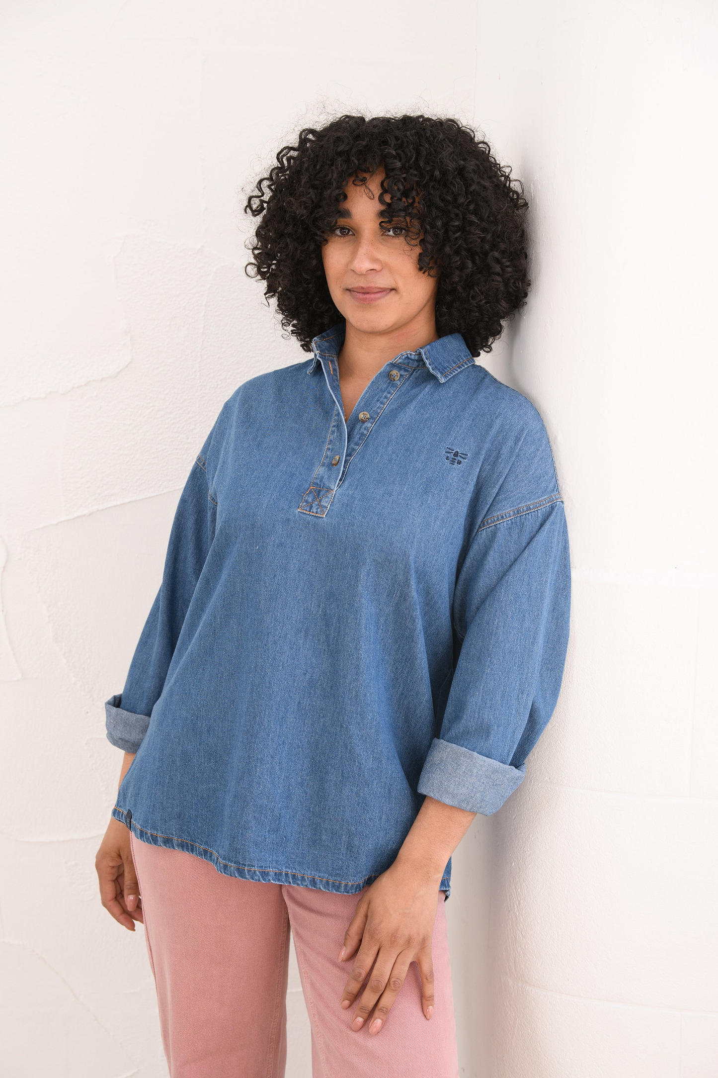 Leona Shirt - Washed Denim