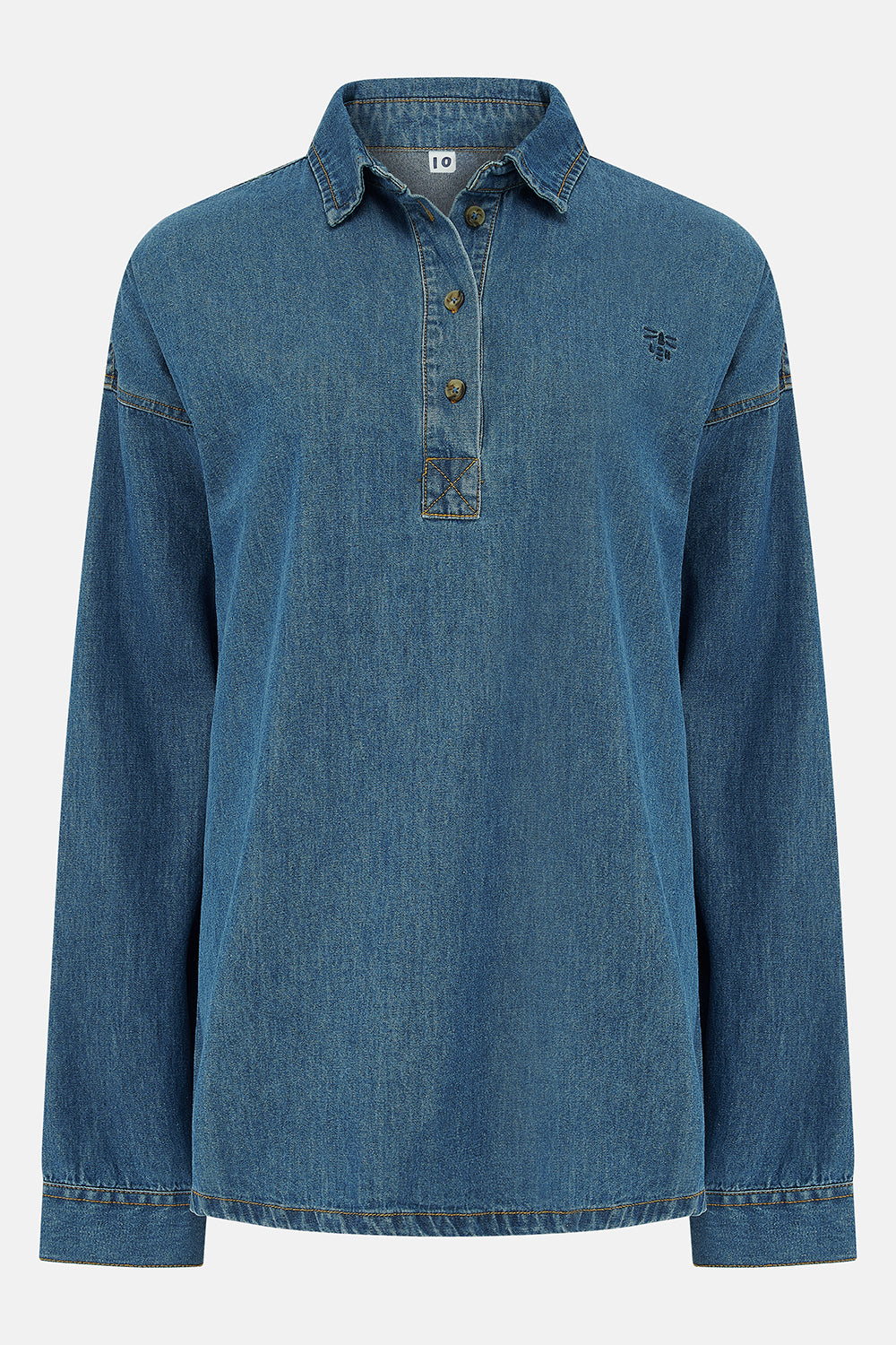 Leona Shirt - Washed Denim