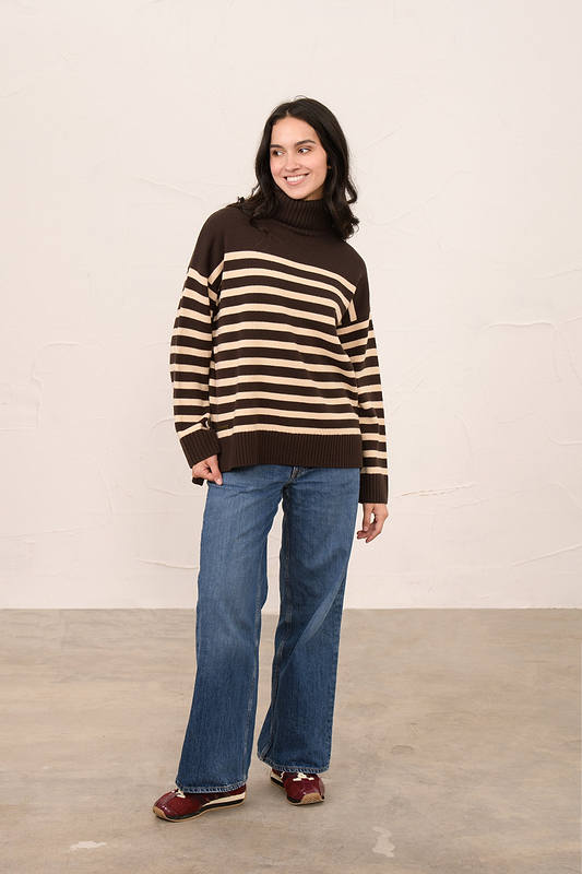 Luisa Jumper - Cocoa Cream Stripe