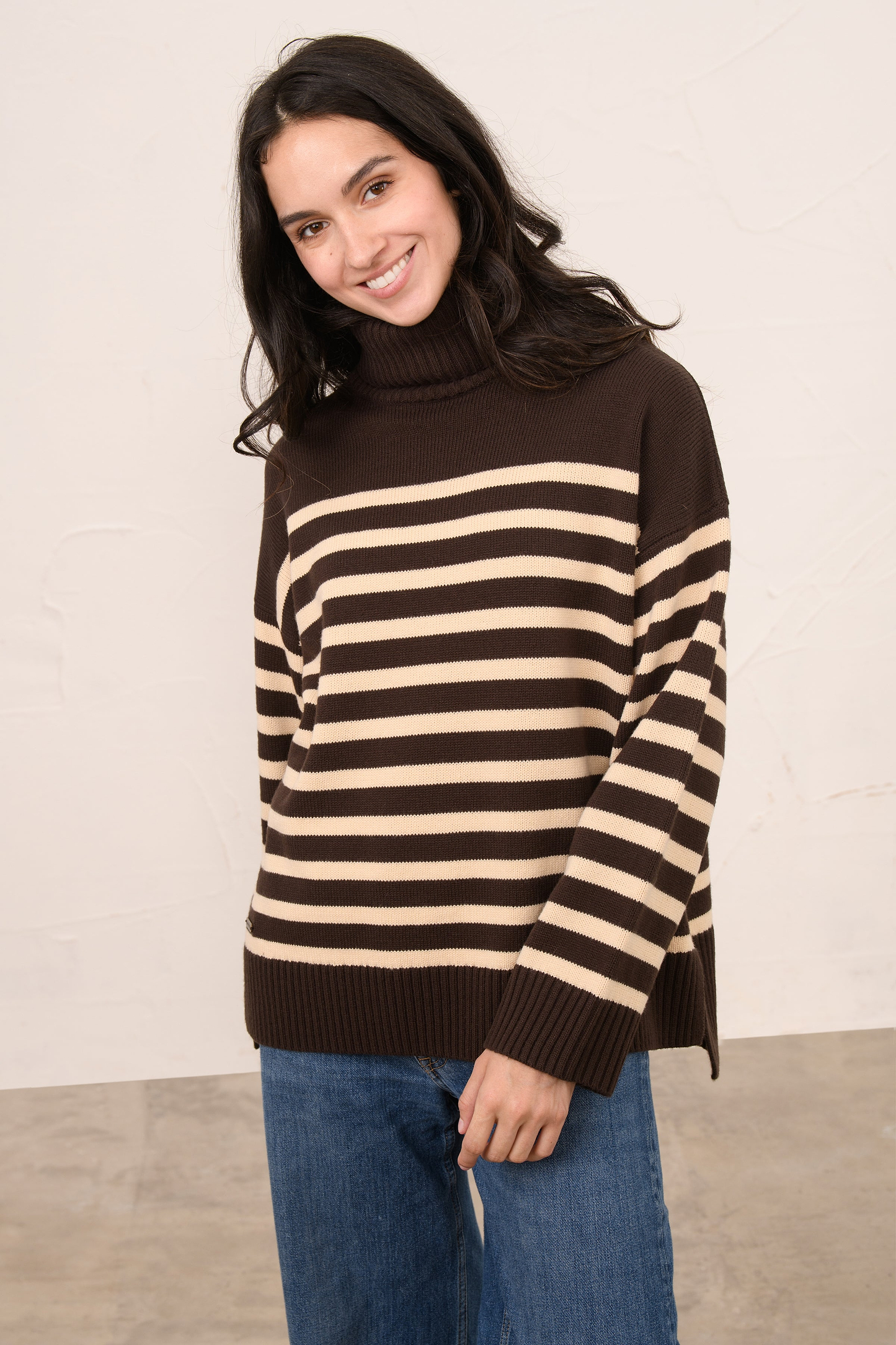 Luisa Jumper - Cocoa Cream Stripe