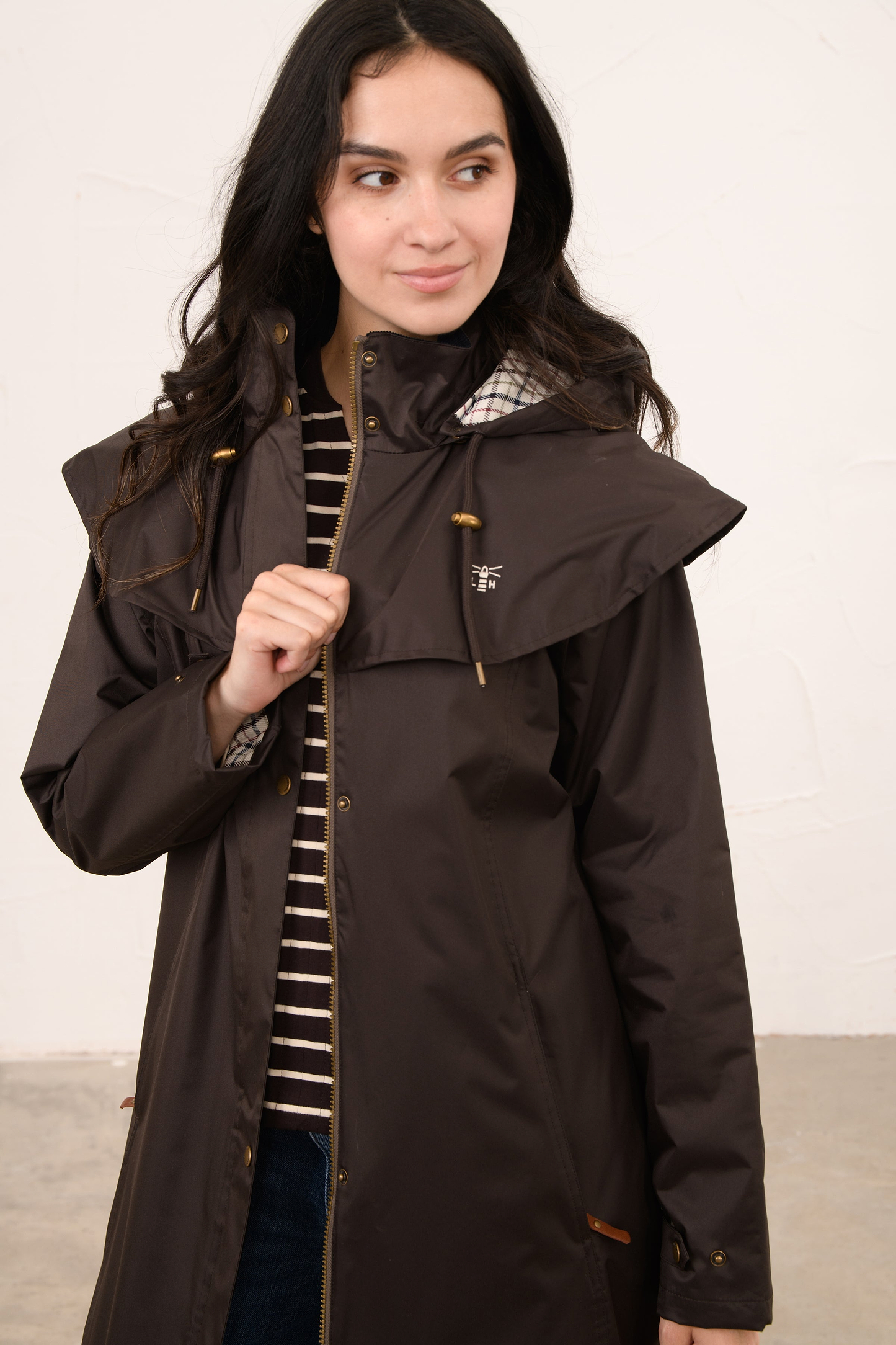 Outback Full Length Waterproof Raincoat - Chocolate