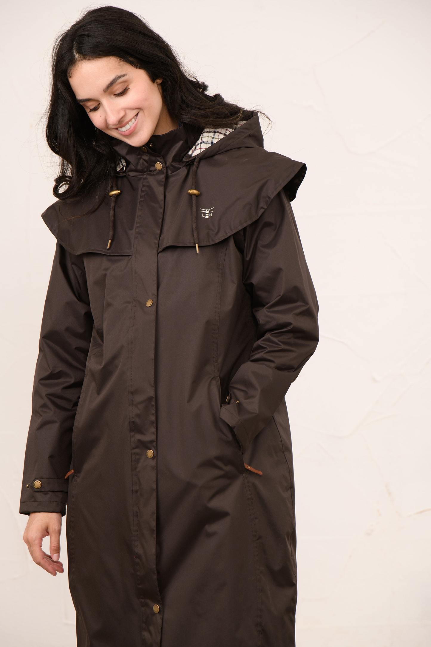Outback Full Length Waterproof Raincoat - Chocolate