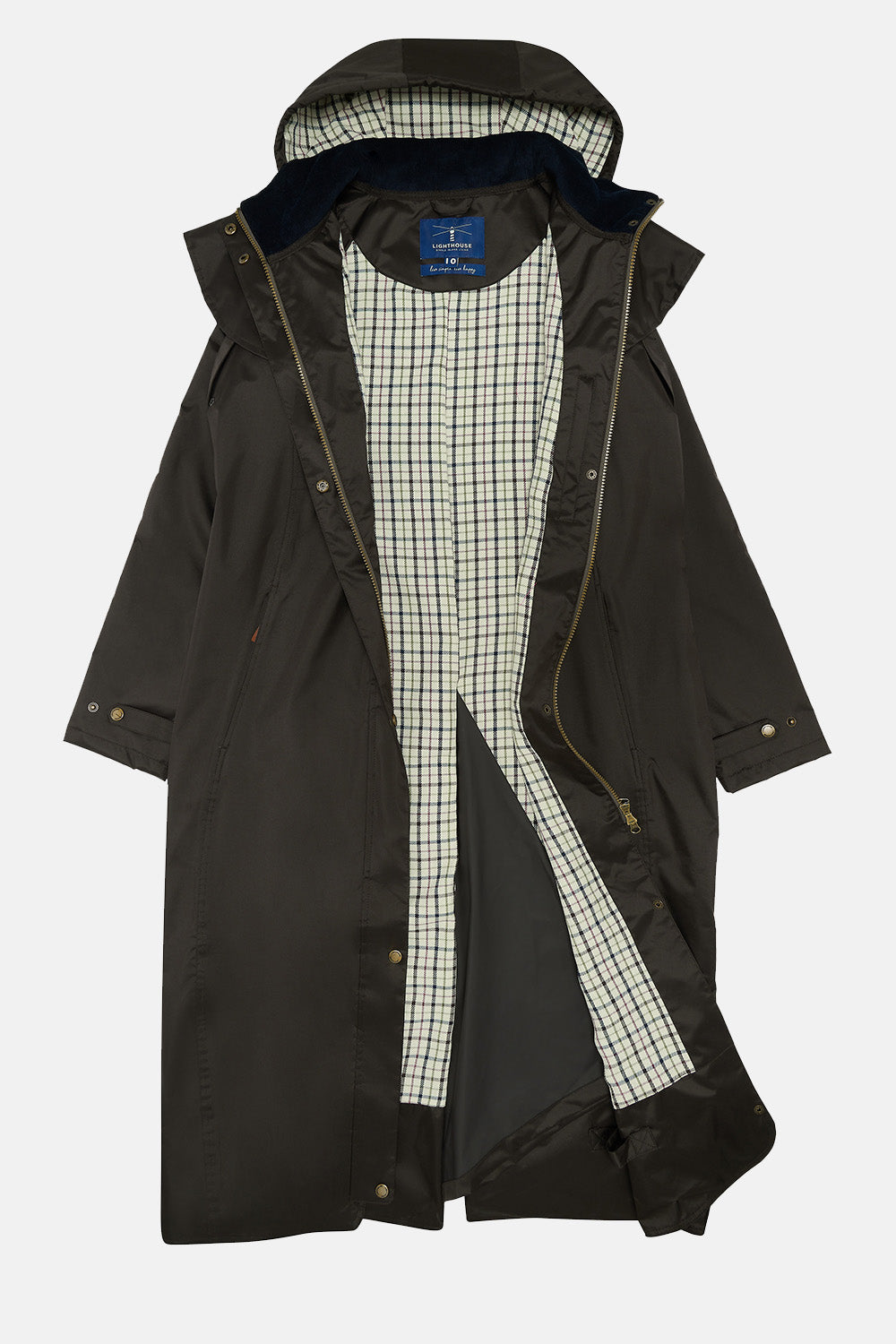 Outback Full Length Waterproof Raincoat - Chocolate