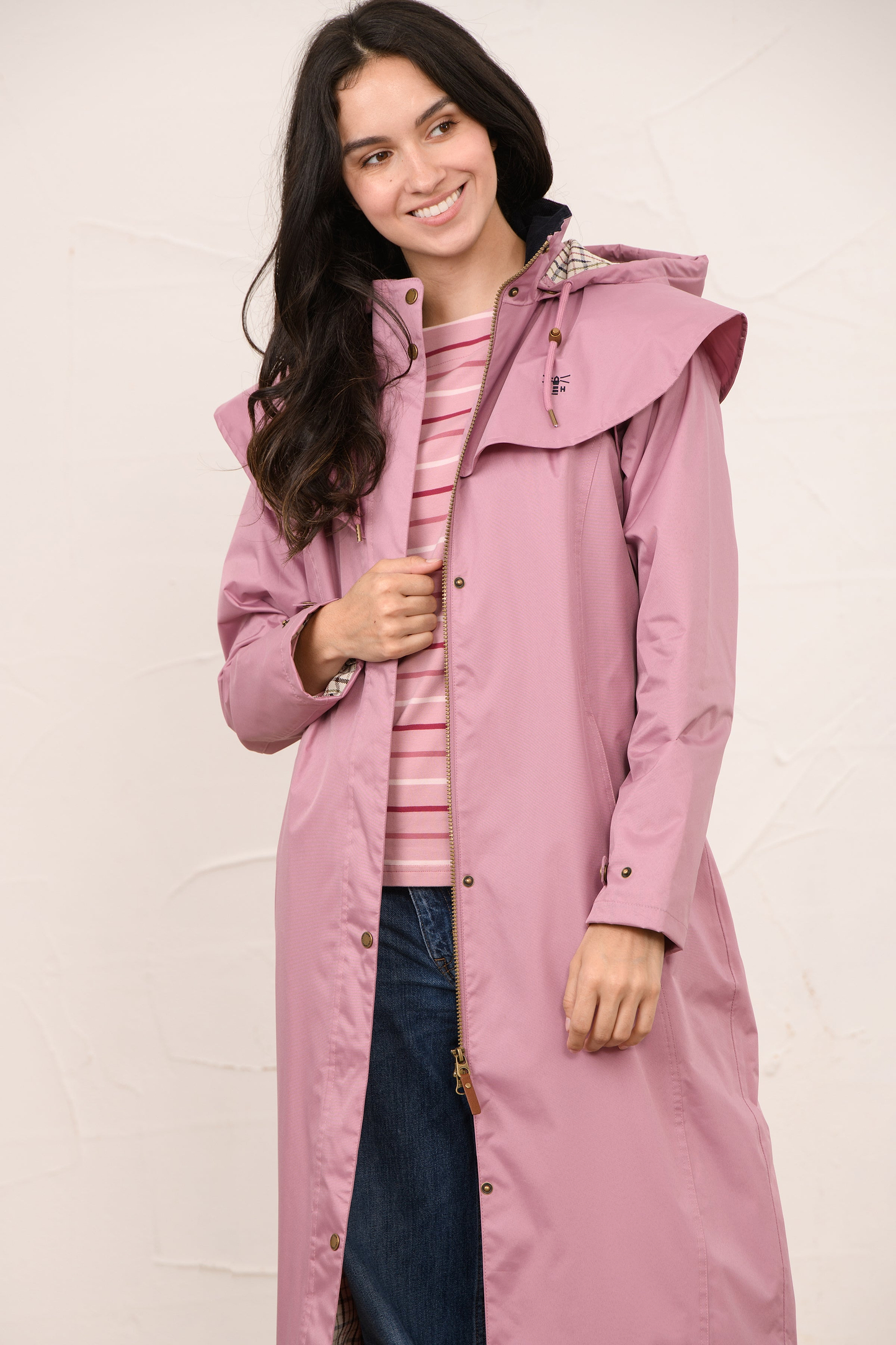 Outback Full Length Waterproof Raincoat - Wild Rose