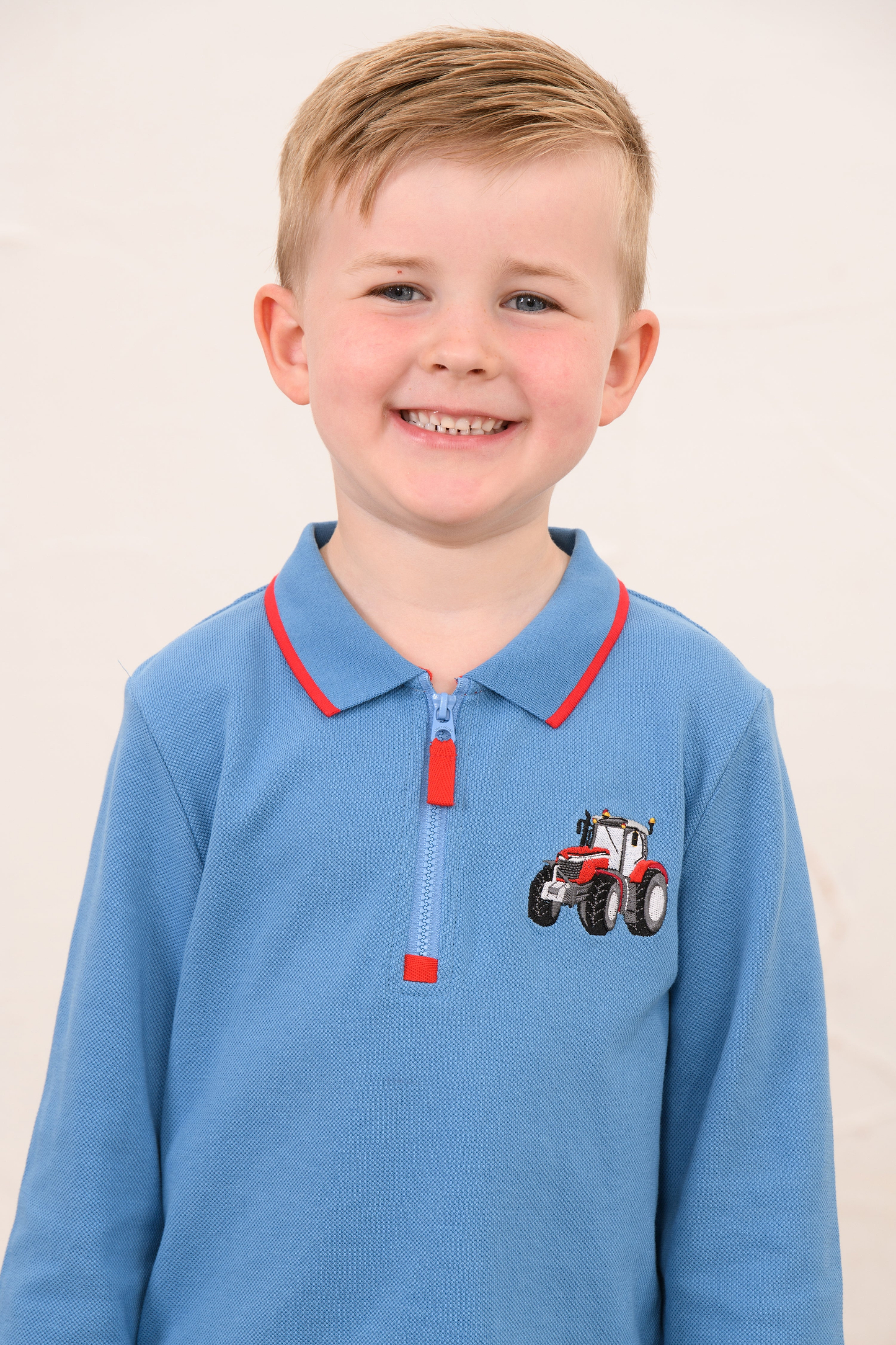 Pier Long Sleeve Top - Blue Tractor