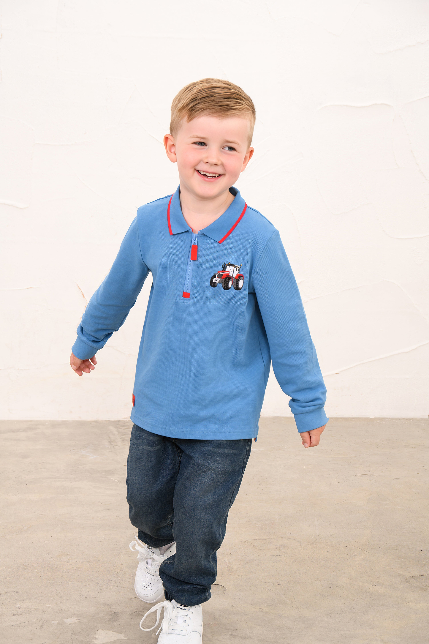 Pier Long Sleeve Top - Red Tractor