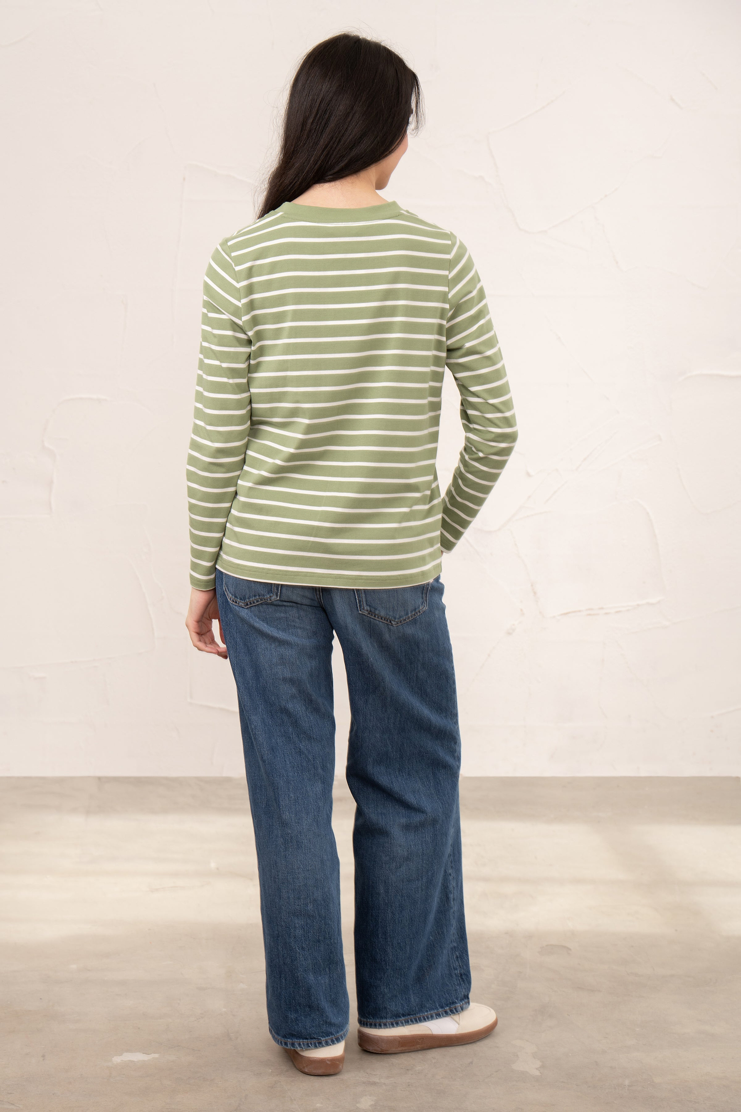 Sorcha Top - Moss Stripe