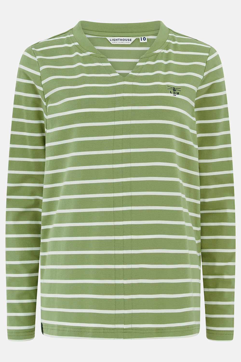 Sorcha Top - Moss Stripe