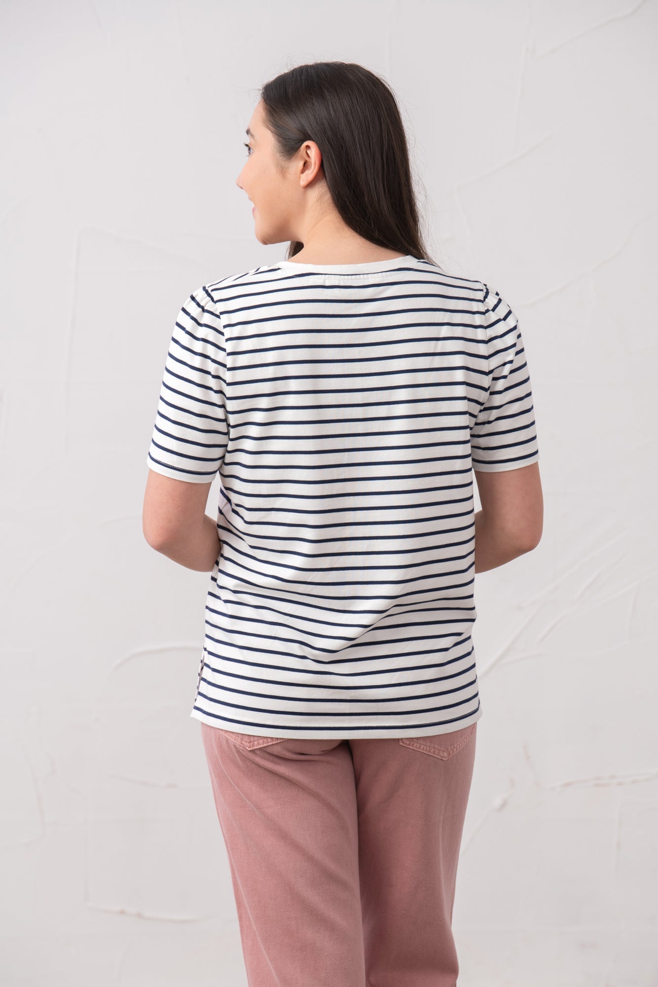 Ariana Tee - Navy Stripe - Lighthouse