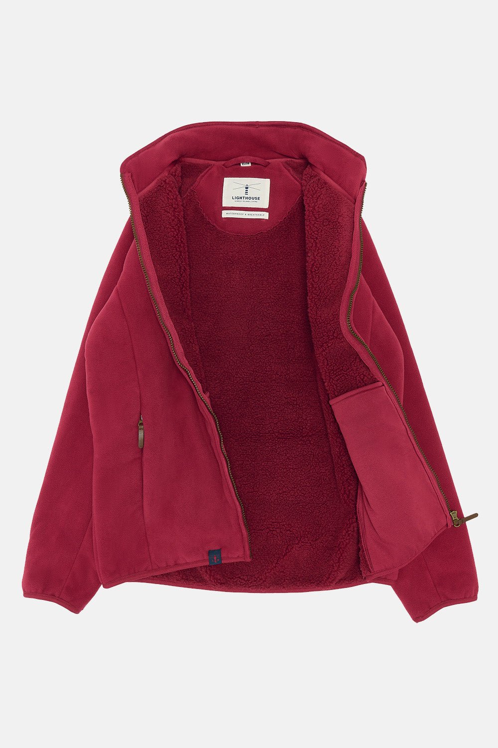 Avon Waterproof Fleece - Maroon-Lighthouse