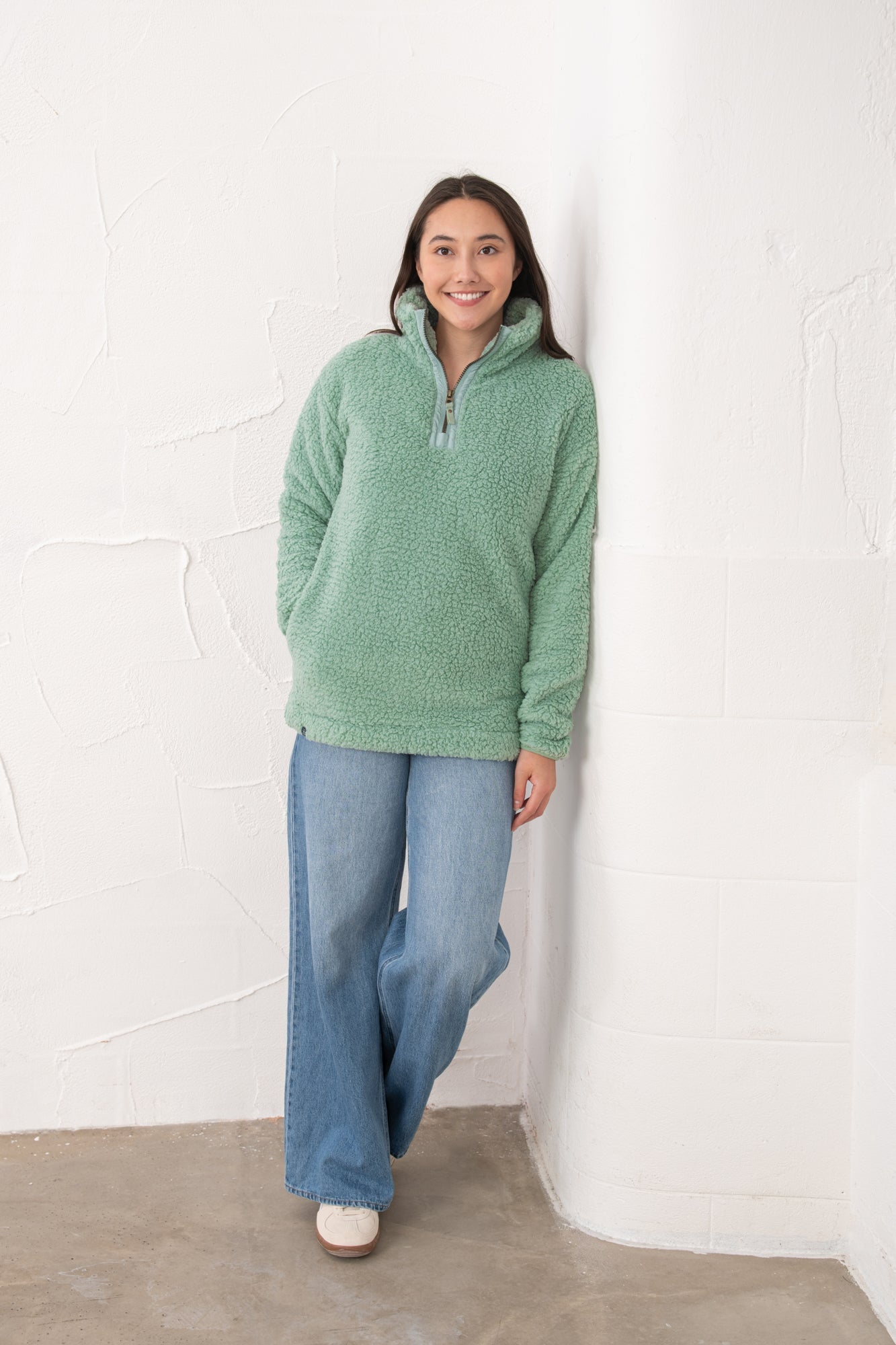 Bay Sherpa Fleece - Basil - Lighthouse