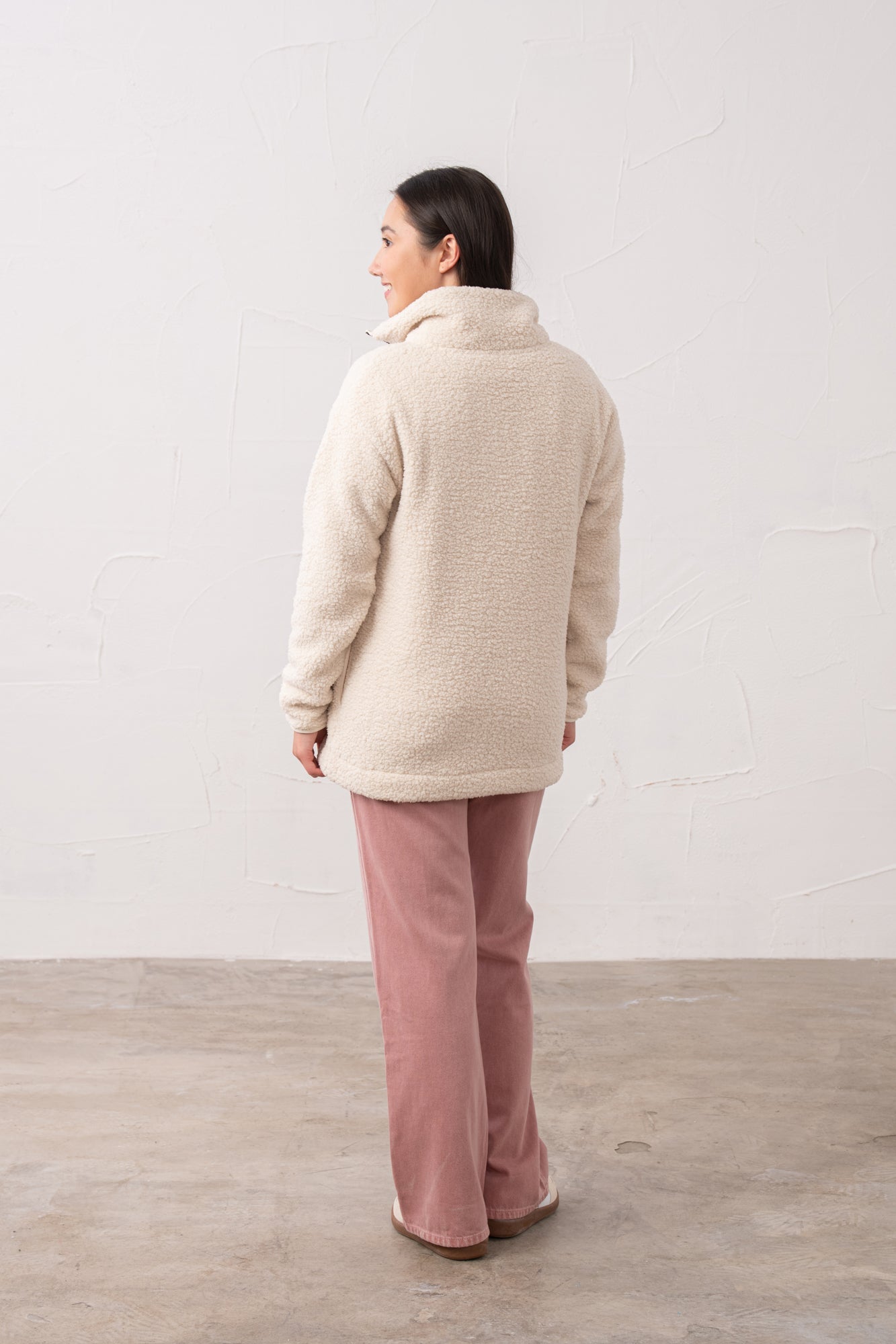 Bay Sherpa Fleece - Cream - Lighthouse