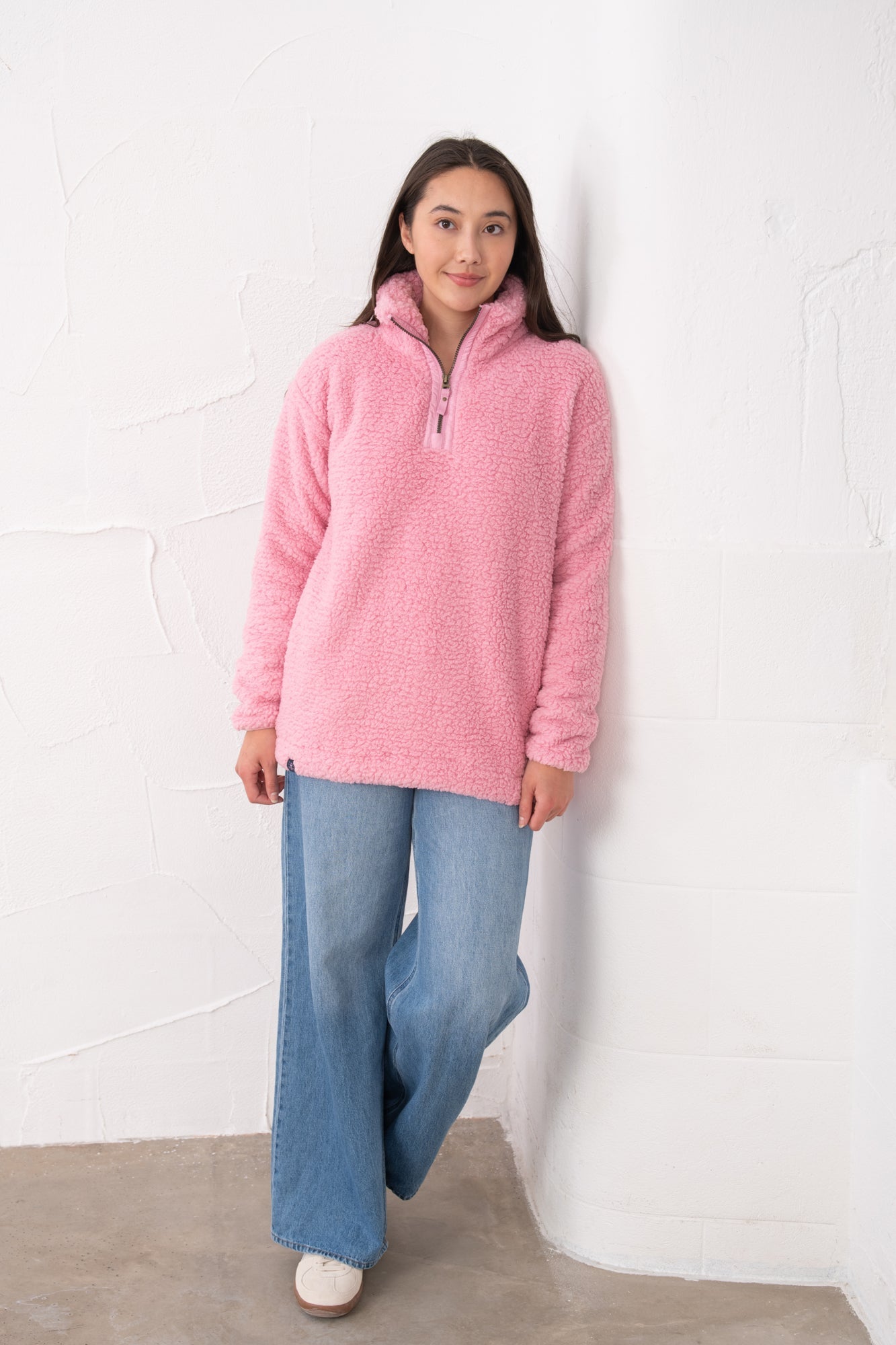 Bay Sherpa Fleece - Pink - Lighthouse