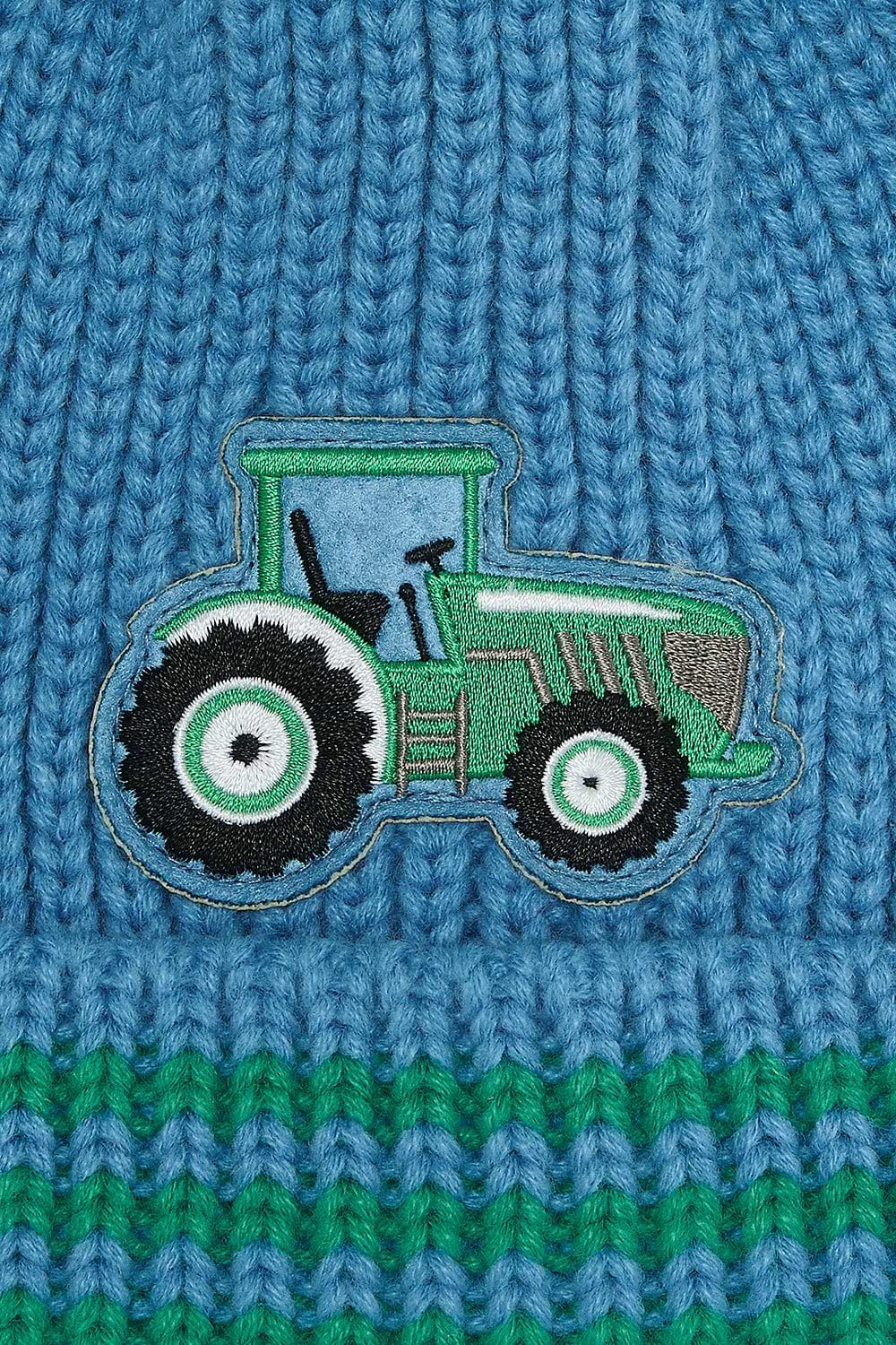 Bobbie Bobble Hat - Green Tractor-Lighthouse