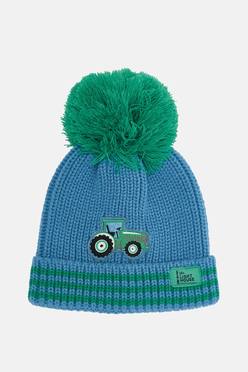 Bobbie Bobble Hat - Green Tractor-Lighthouse