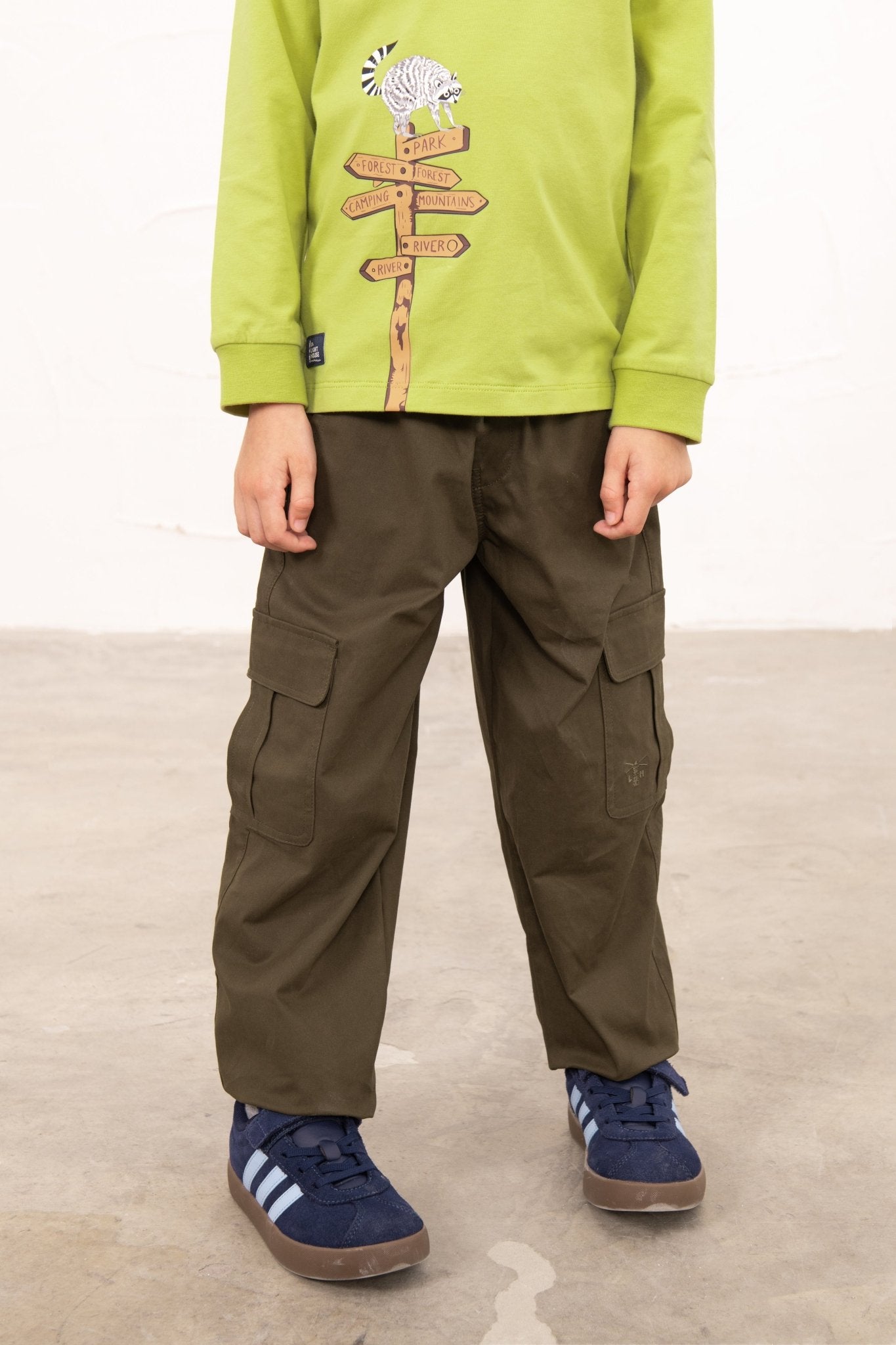 Brody Cargo Trousers - Khaki-Lighthouse