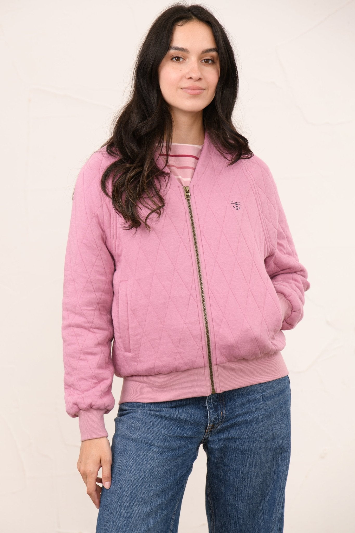Carys Quilted Jacket - Wild Rose-Lighthouse
