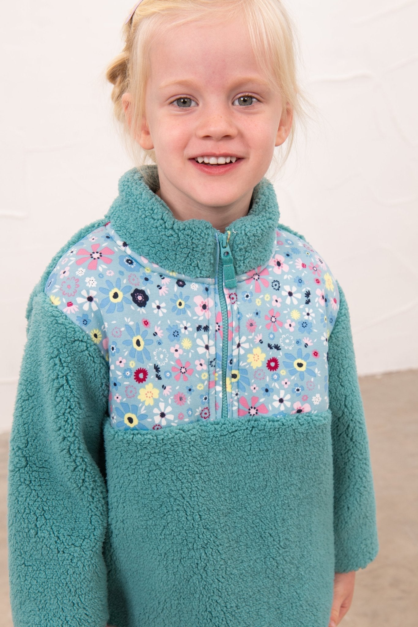 Cassie Fleece - Teal-Lighthouse