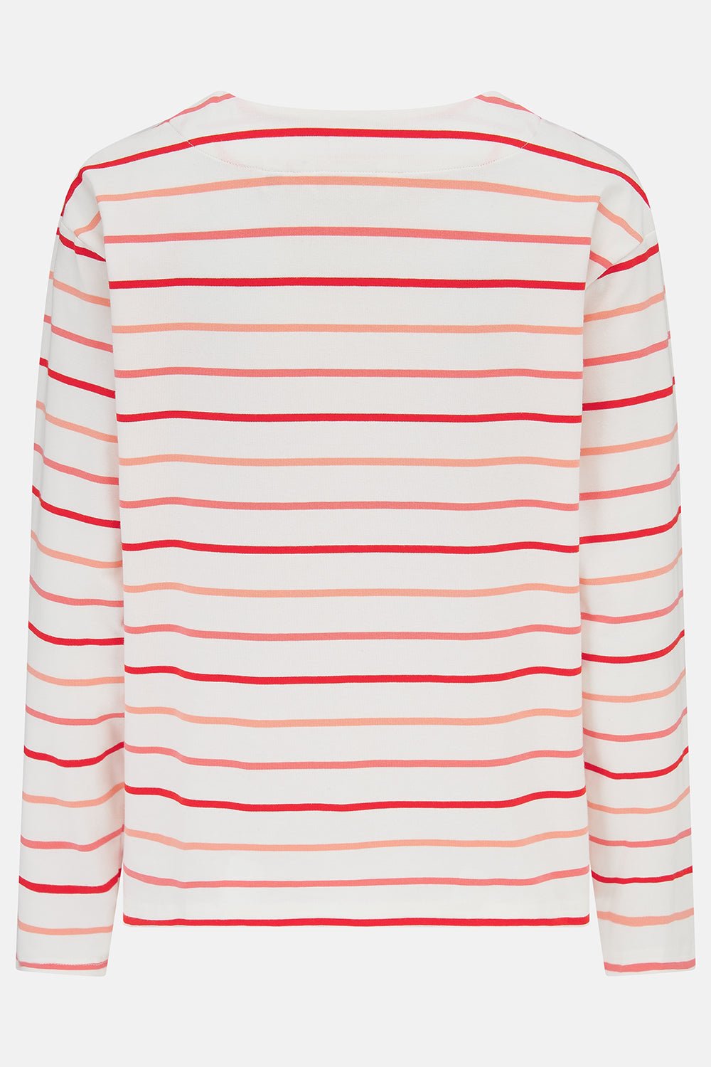 Causeway Breton Top - Coral Poppy Stripe - Lighthouse