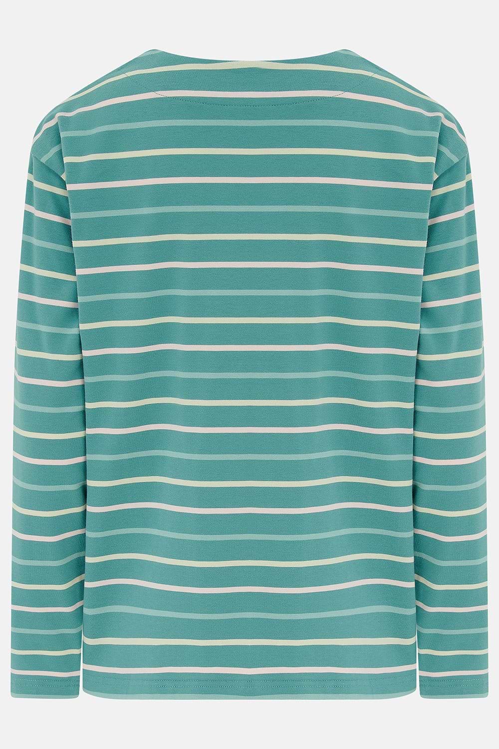 Causeway Breton Top - Duck Egg Pink Stripe-Lighthouse