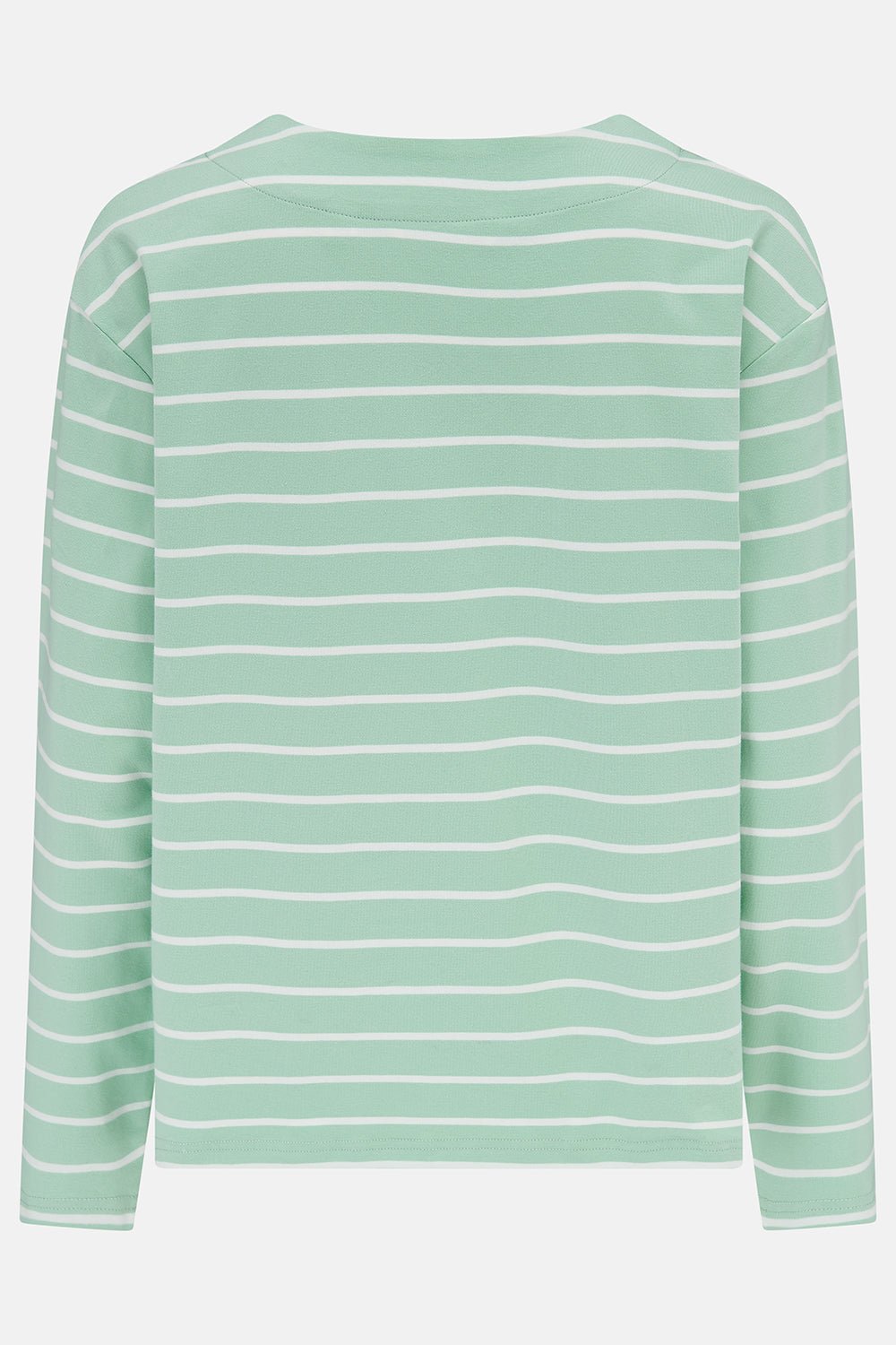 Causeway Breton Top - Soft Pistachio Stripe - Lighthouse