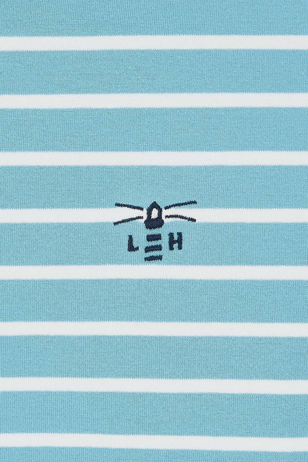 Causeway Tee - Blue Stripe - Lighthouse