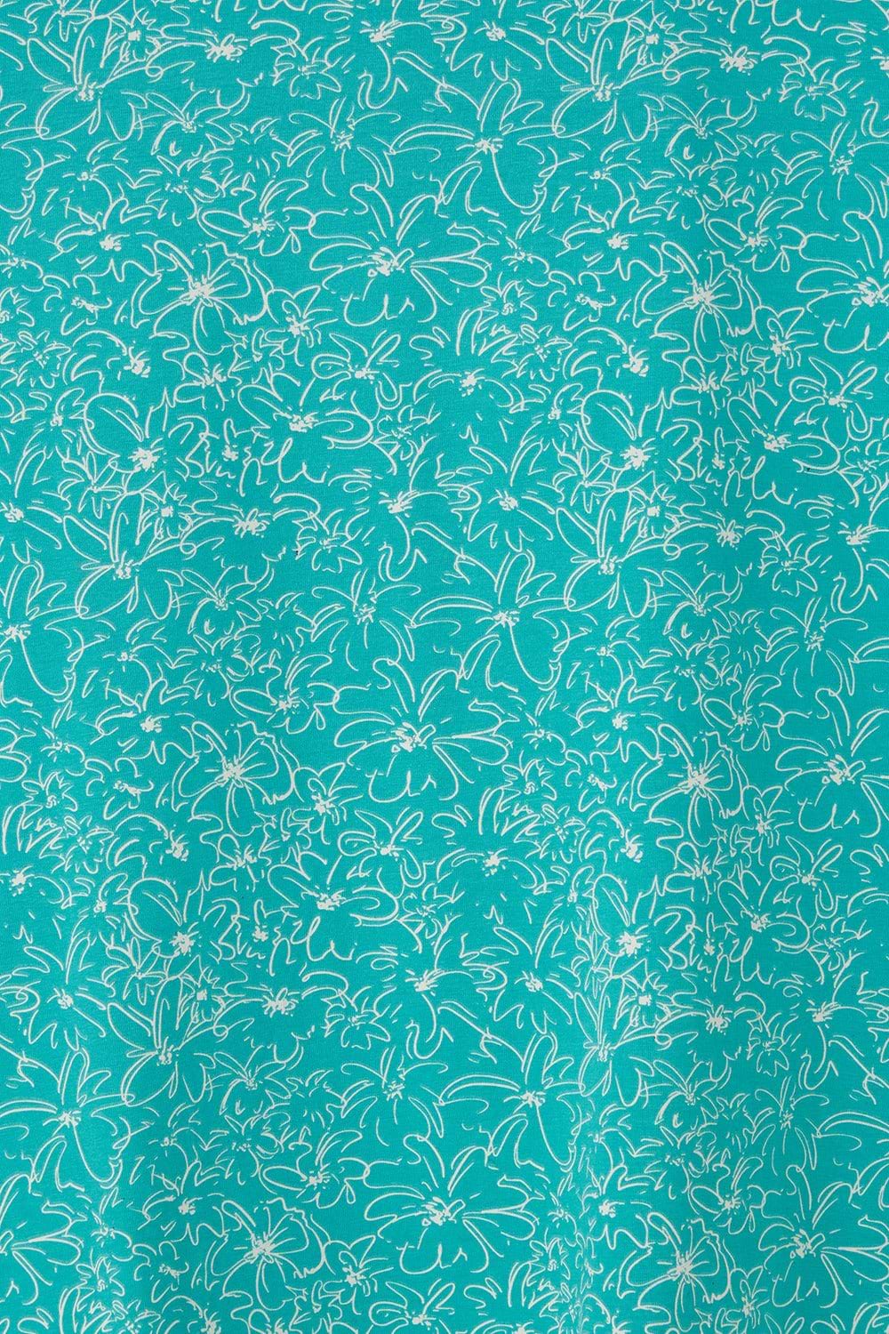 Causeway Tee - Soft Teal Floral - Lighthouse