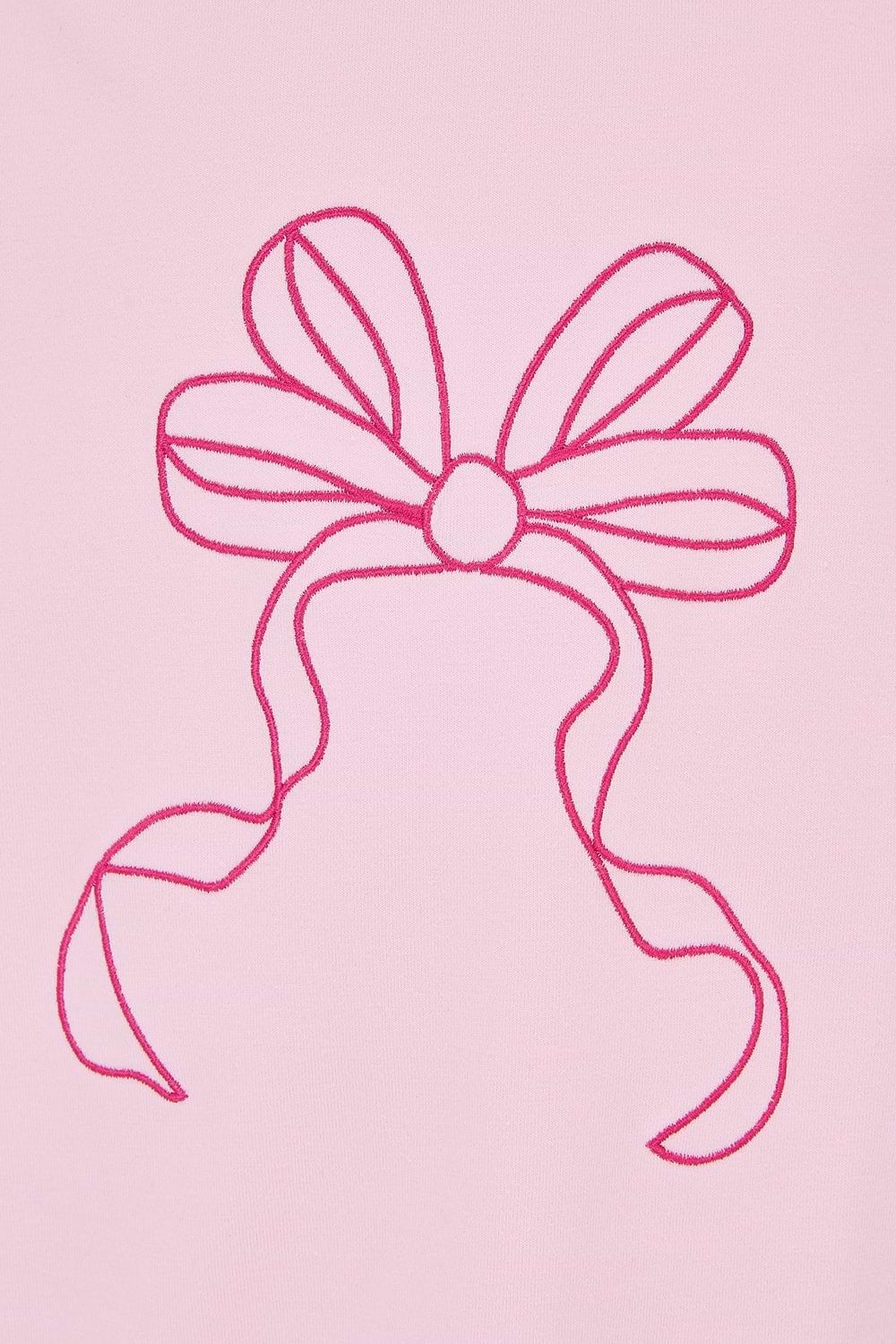 Causeway Tie Top - Pink Bow - Lighthouse