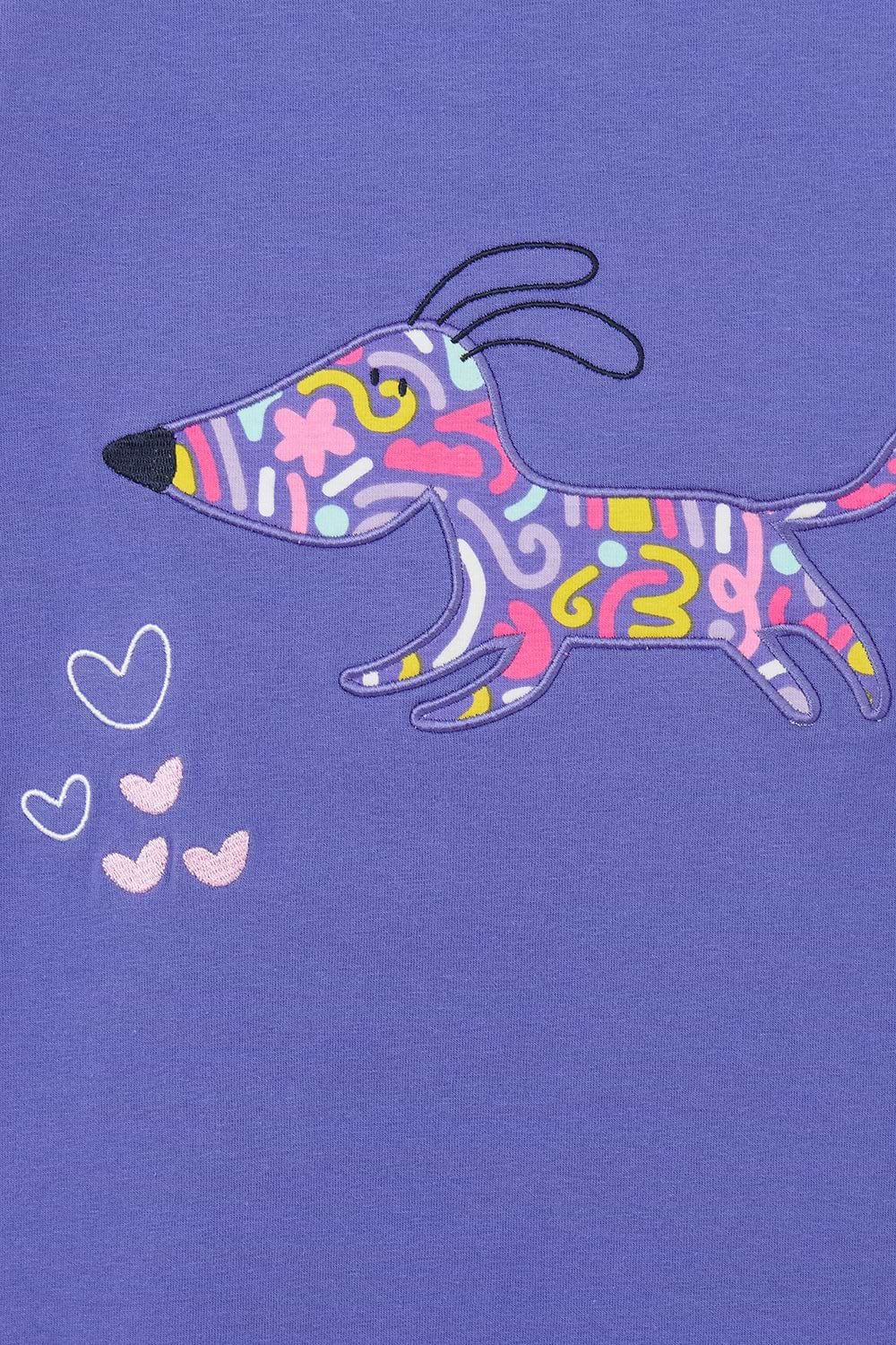 Causeway Top - Dog Print - Lighthouse