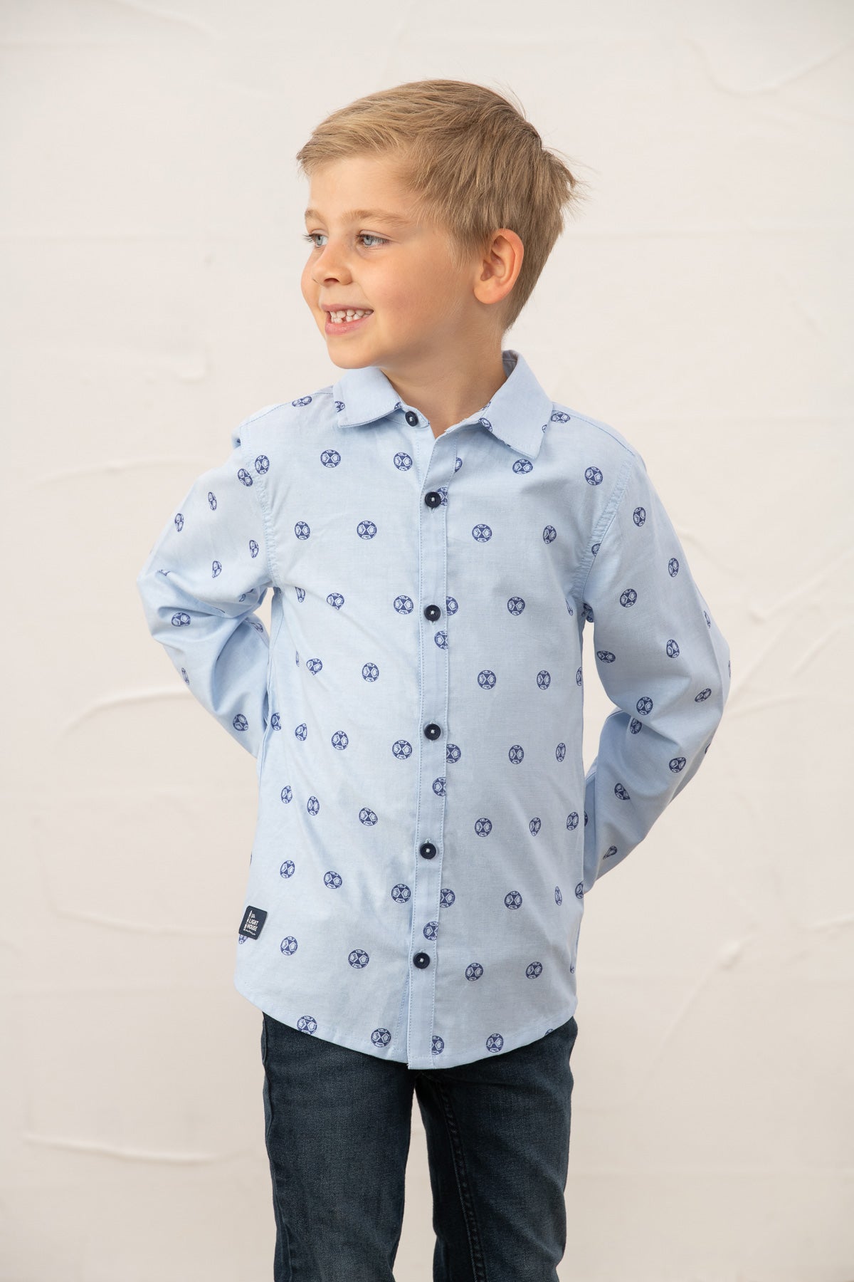 Charlie Shirt - Football Print - Lighthouse
