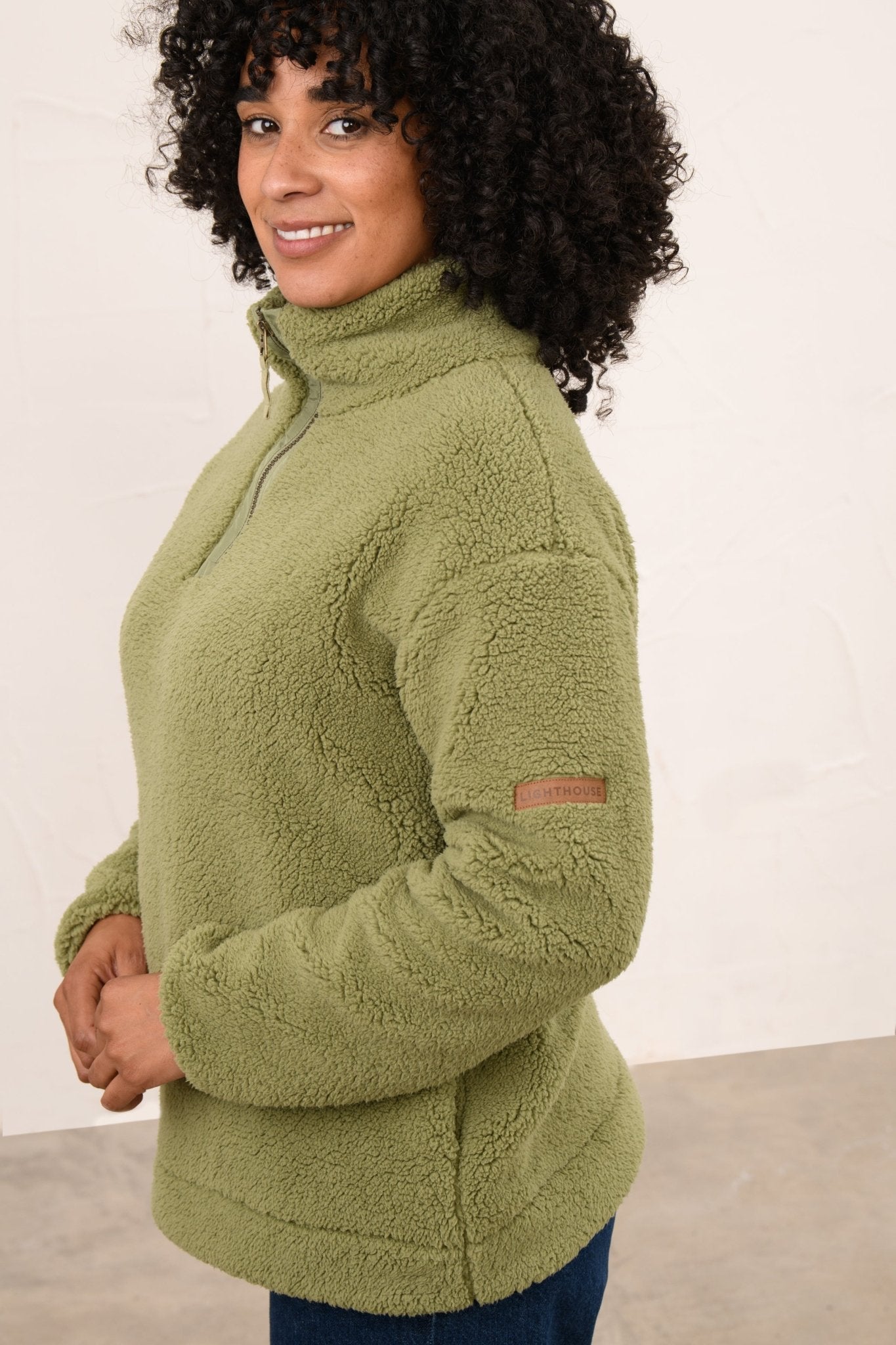 Coast Fleece - Moss-Lighthouse