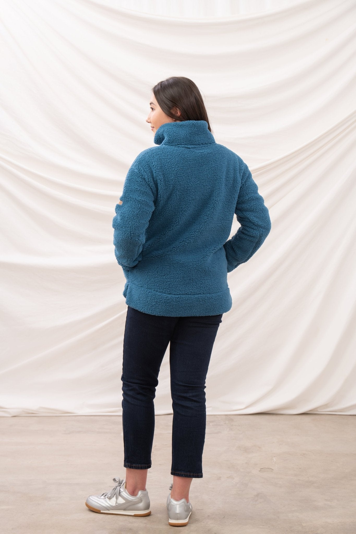 Coast Fleece - Teal - Lighthouse