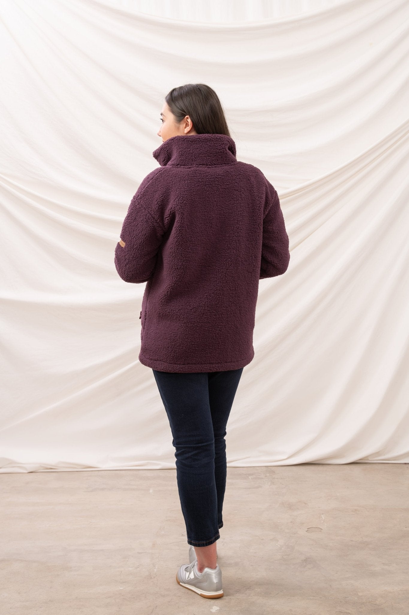 Cobh Fleece - Cranberry - Lighthouse