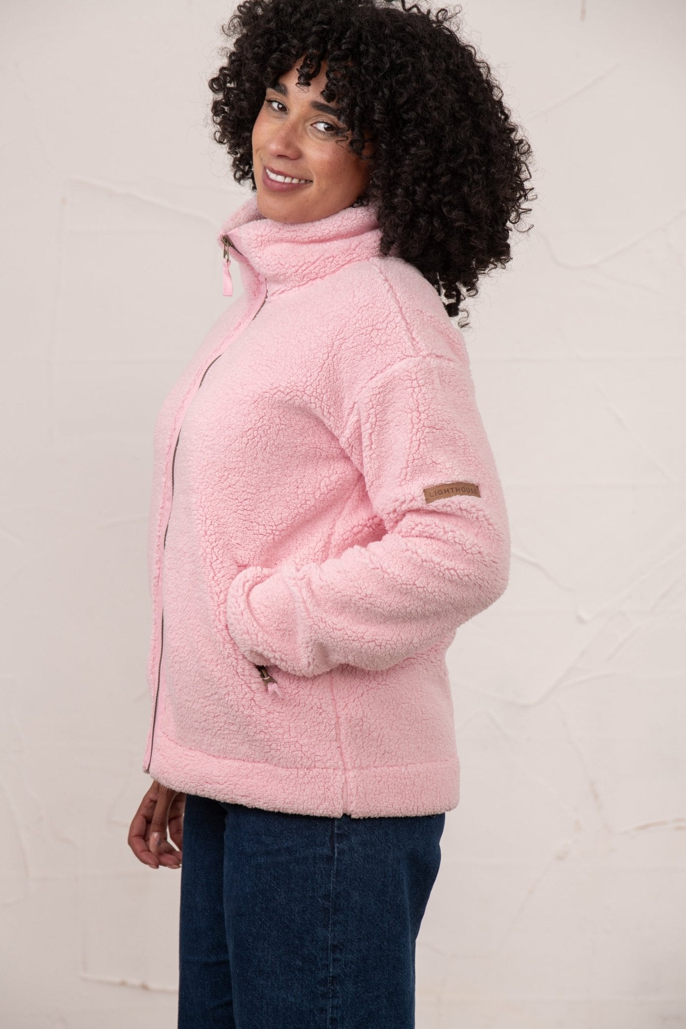 Cobh Fleece - Pink-Lighthouse