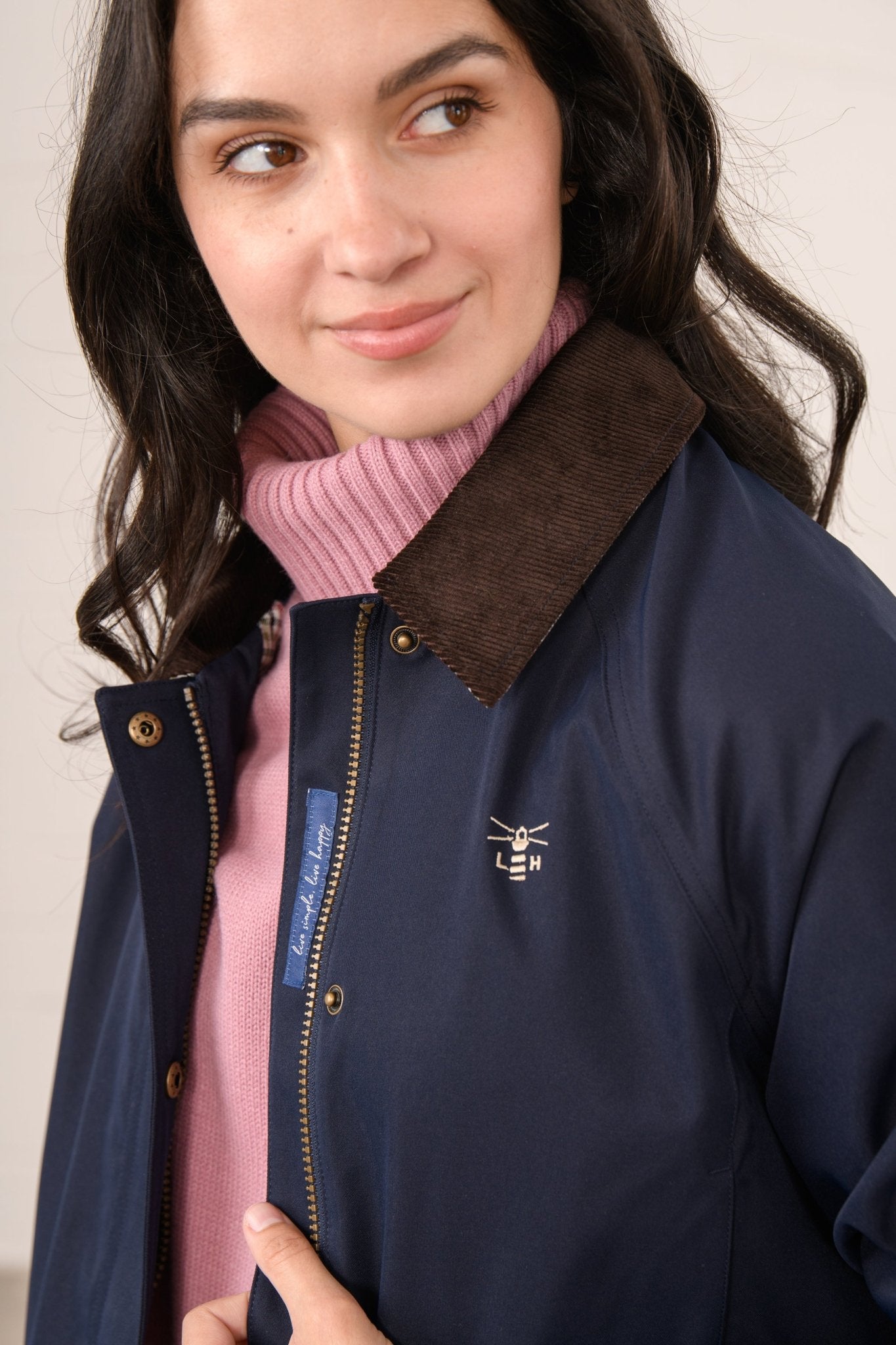 Devon Raincoat - Navy-Lighthouse