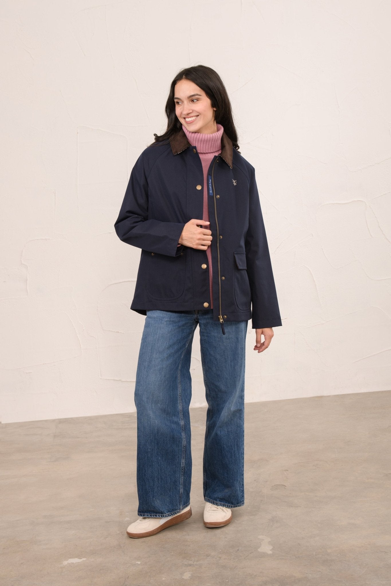 Devon Raincoat - Navy-Lighthouse