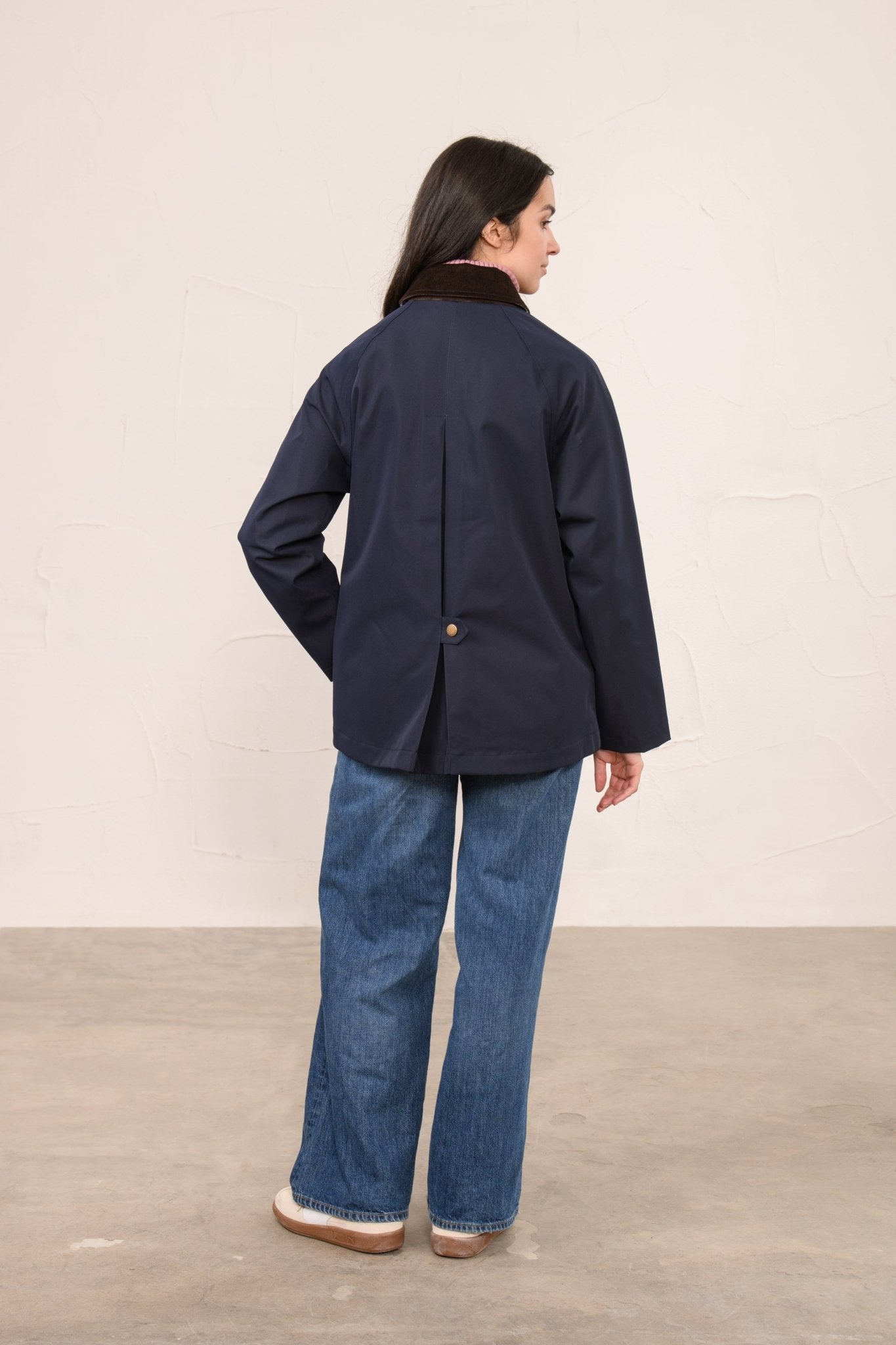 Devon Raincoat - Navy-Lighthouse