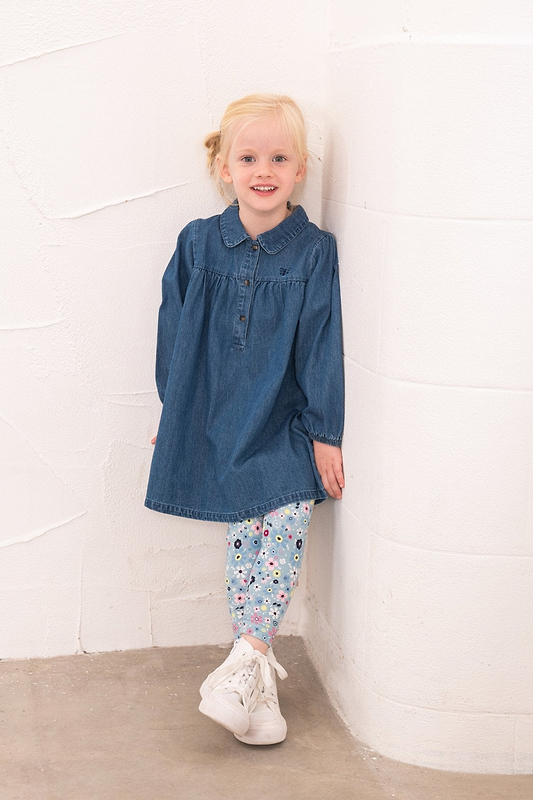 Erica Dress - Washed Denim-Lighthouse