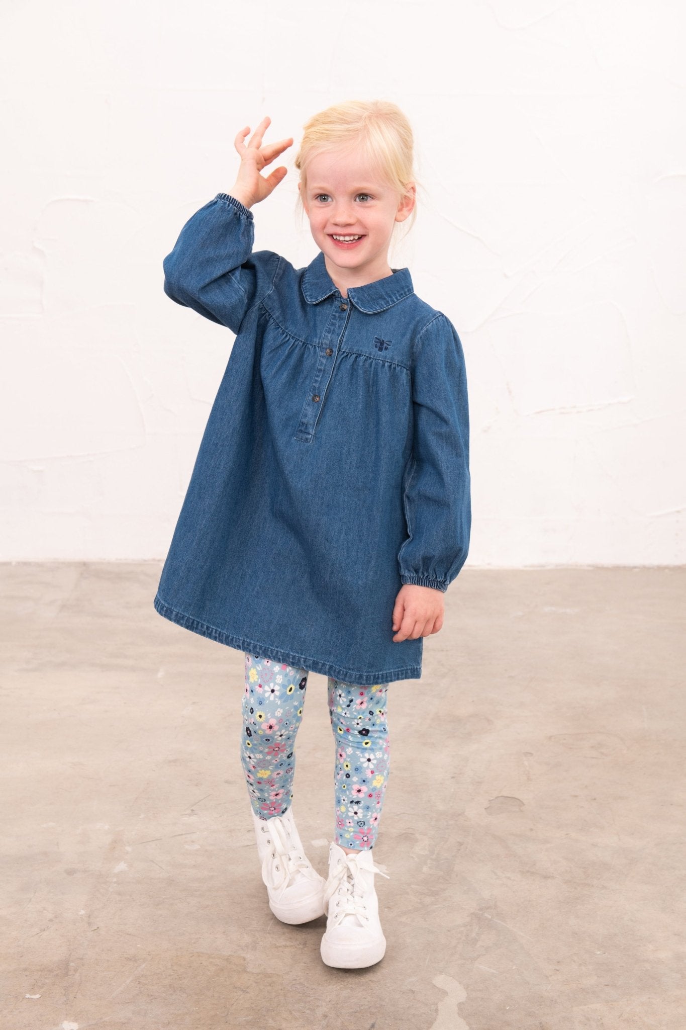 Erica Dress - Washed Denim-Lighthouse
