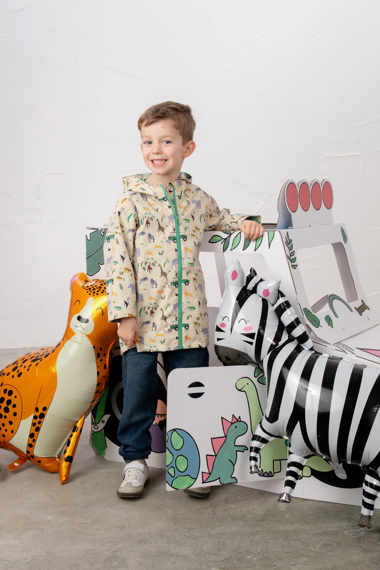 Ethan Jacket - African Plain Print - Lighthouse