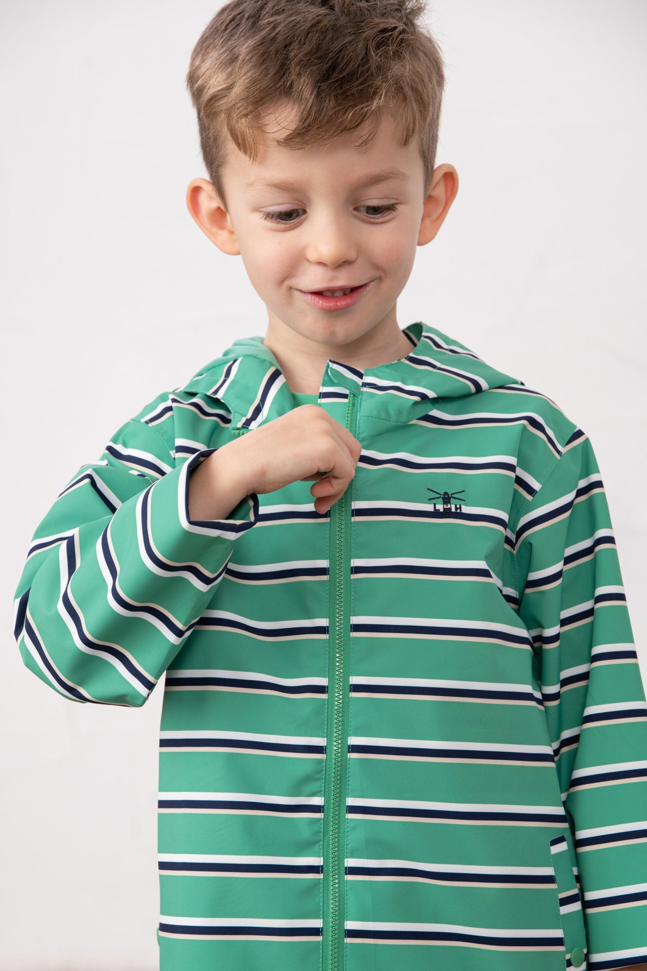 Ethan Jacket - Sea Green Stripe - Lighthouse