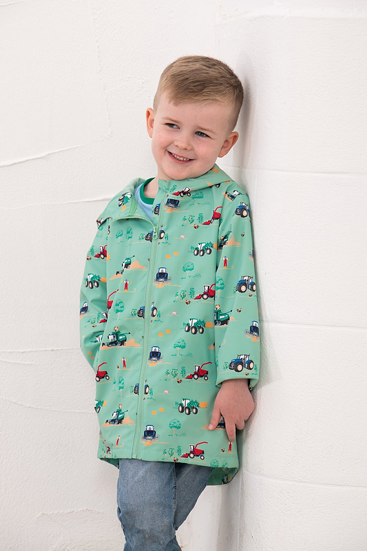 Ethan Jacket - Sea Green Tractor - Lighthouse